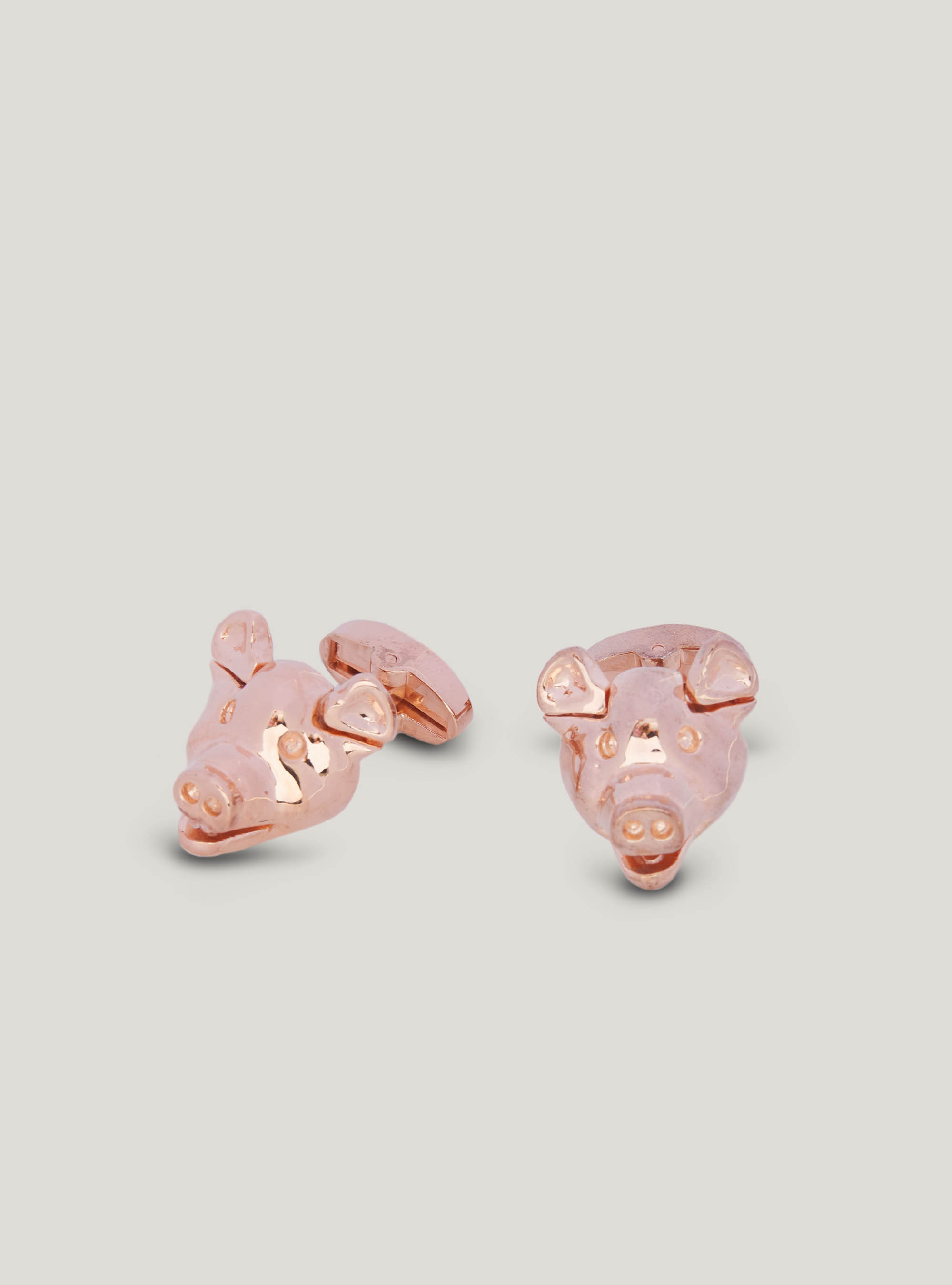 Piggy cufflinks, ORO LUCIDO