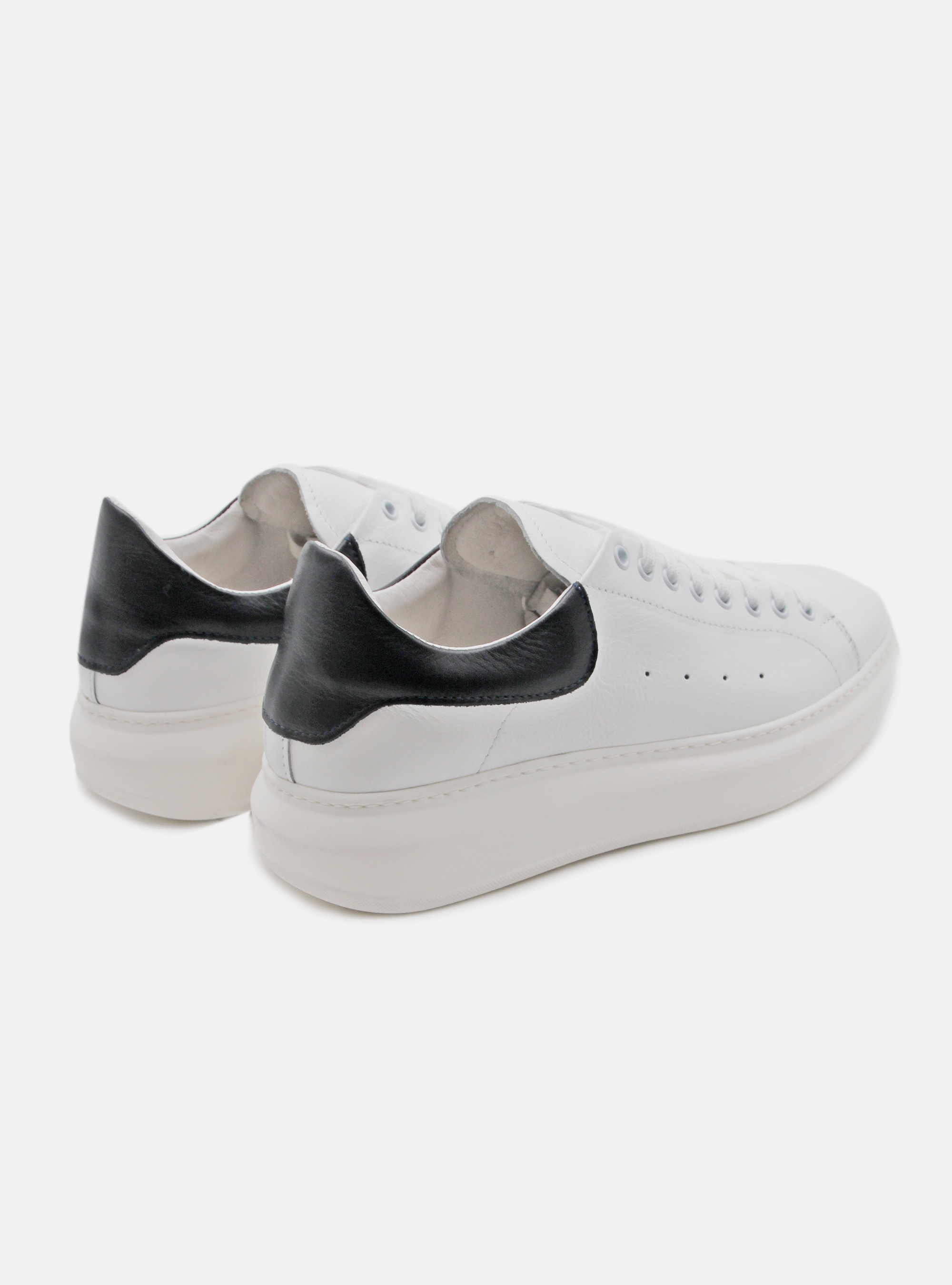 Sneakers in pelle, WHITE 001C