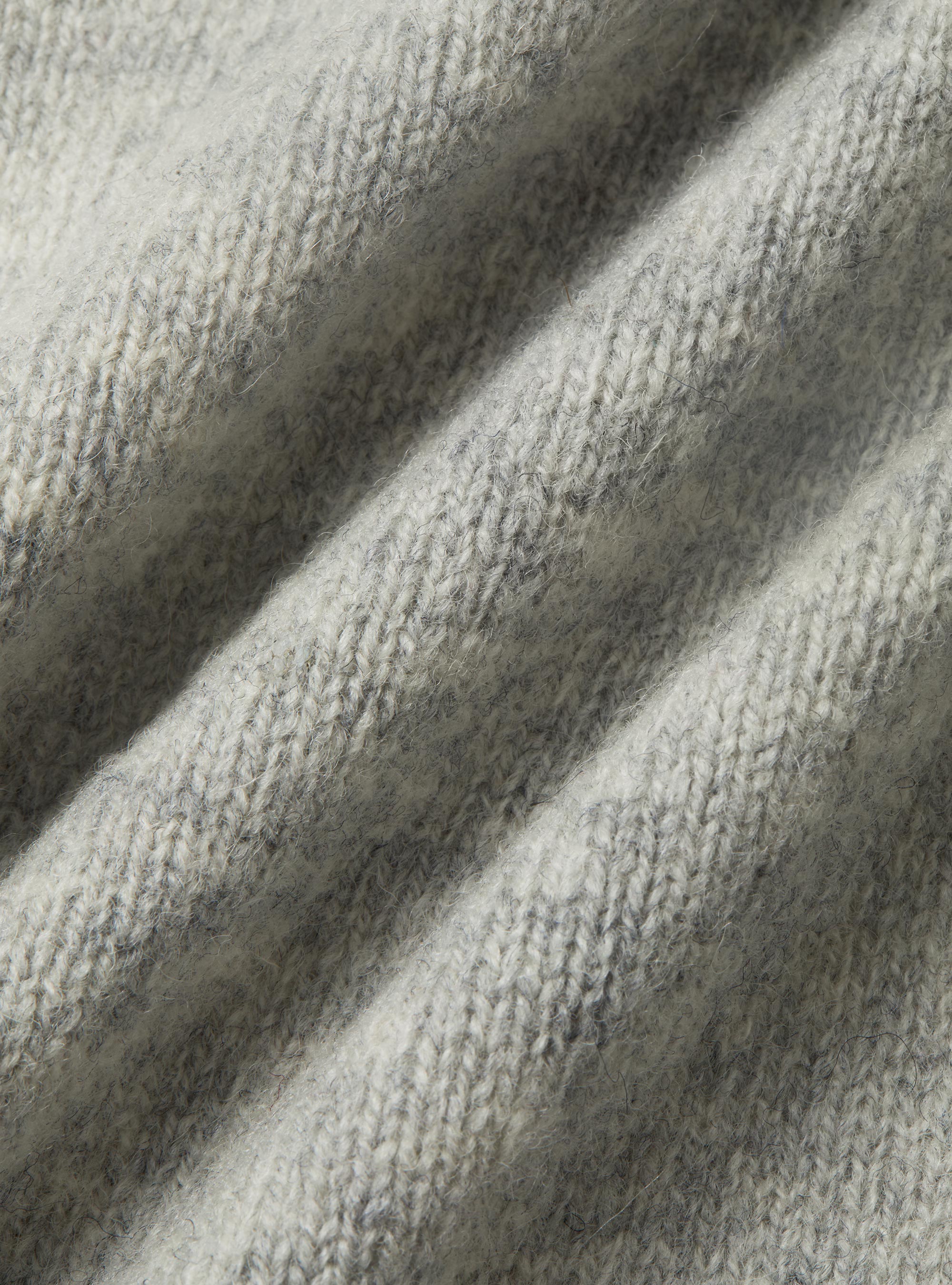 Cardigan in maglia di lana shetland, GRIGIO MELANGE 0151C