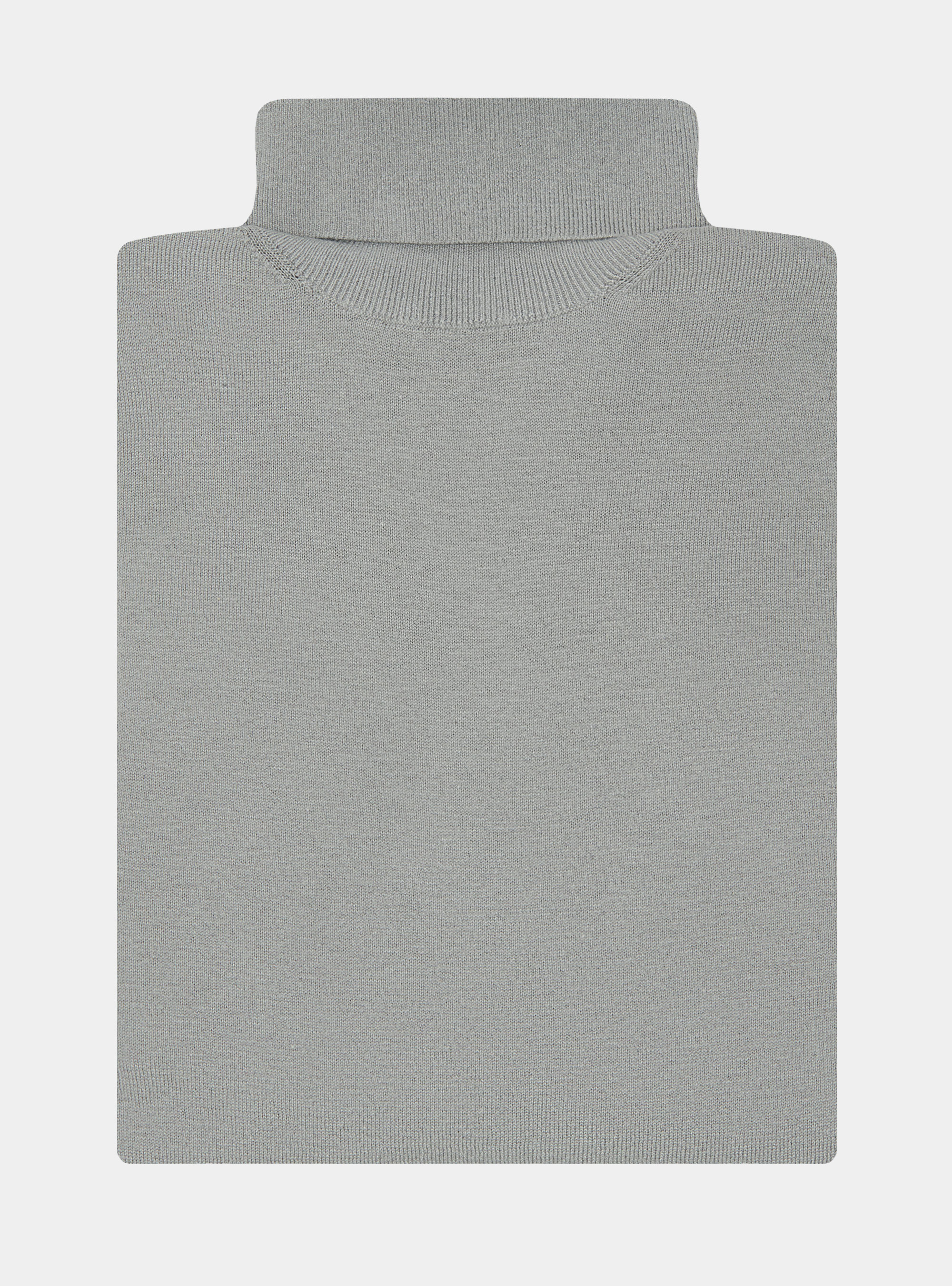 Dolcevita in cotone seta e cashmere, GRIGIO CHIARO