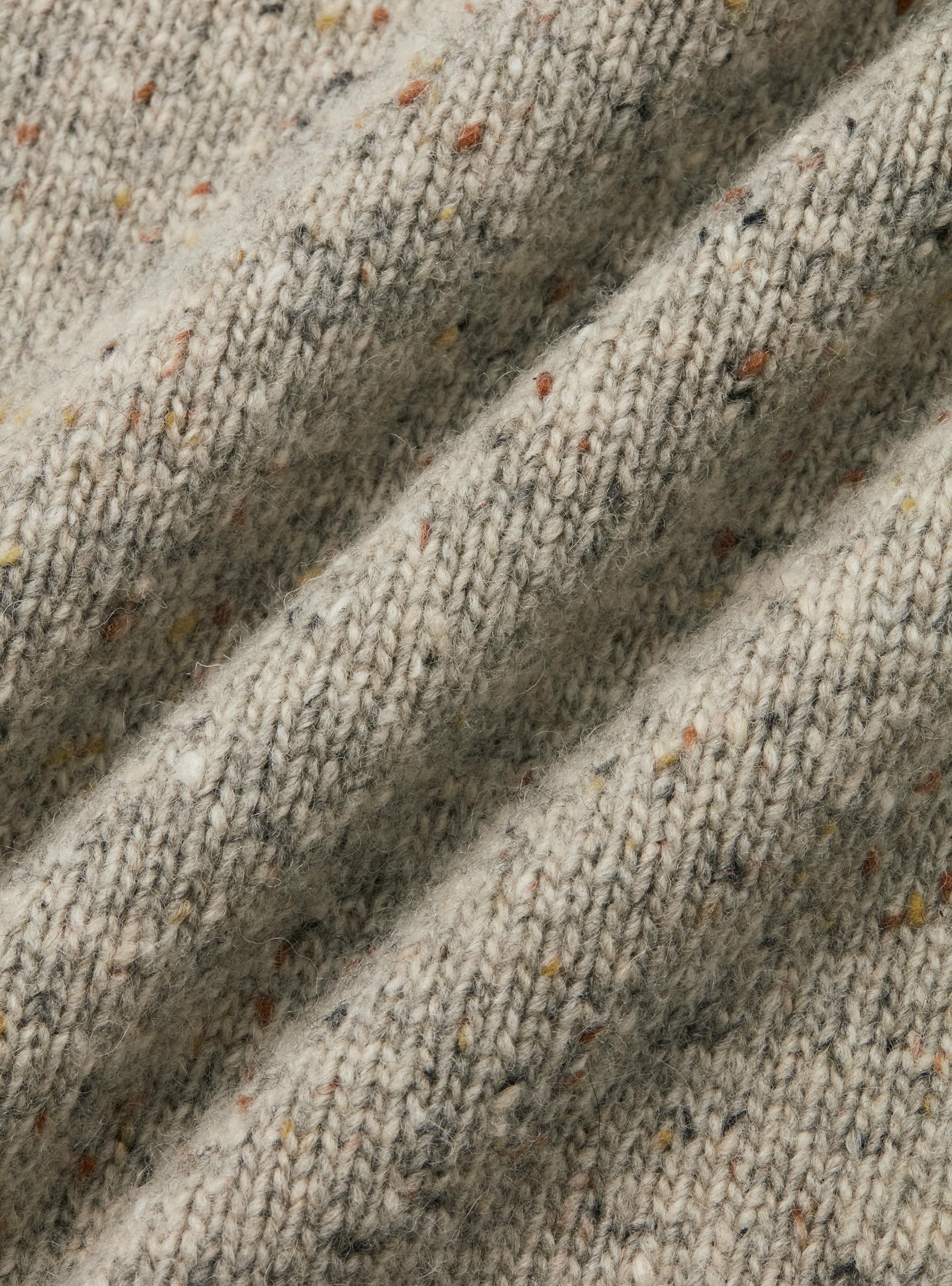 Crew-neck sweater in wool blend, LIGHT GREY MELANGE