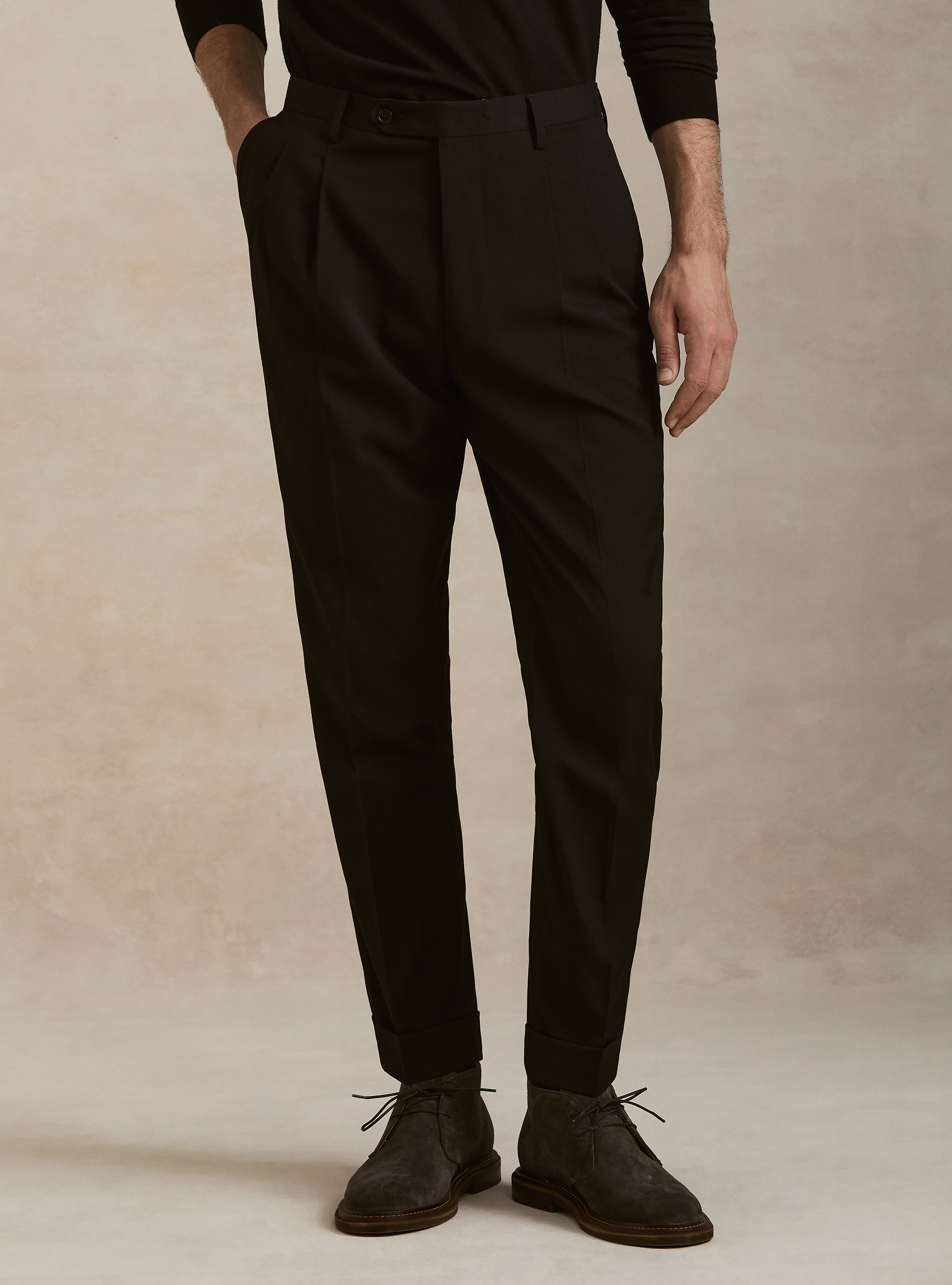 Tailored trousers, BLACK