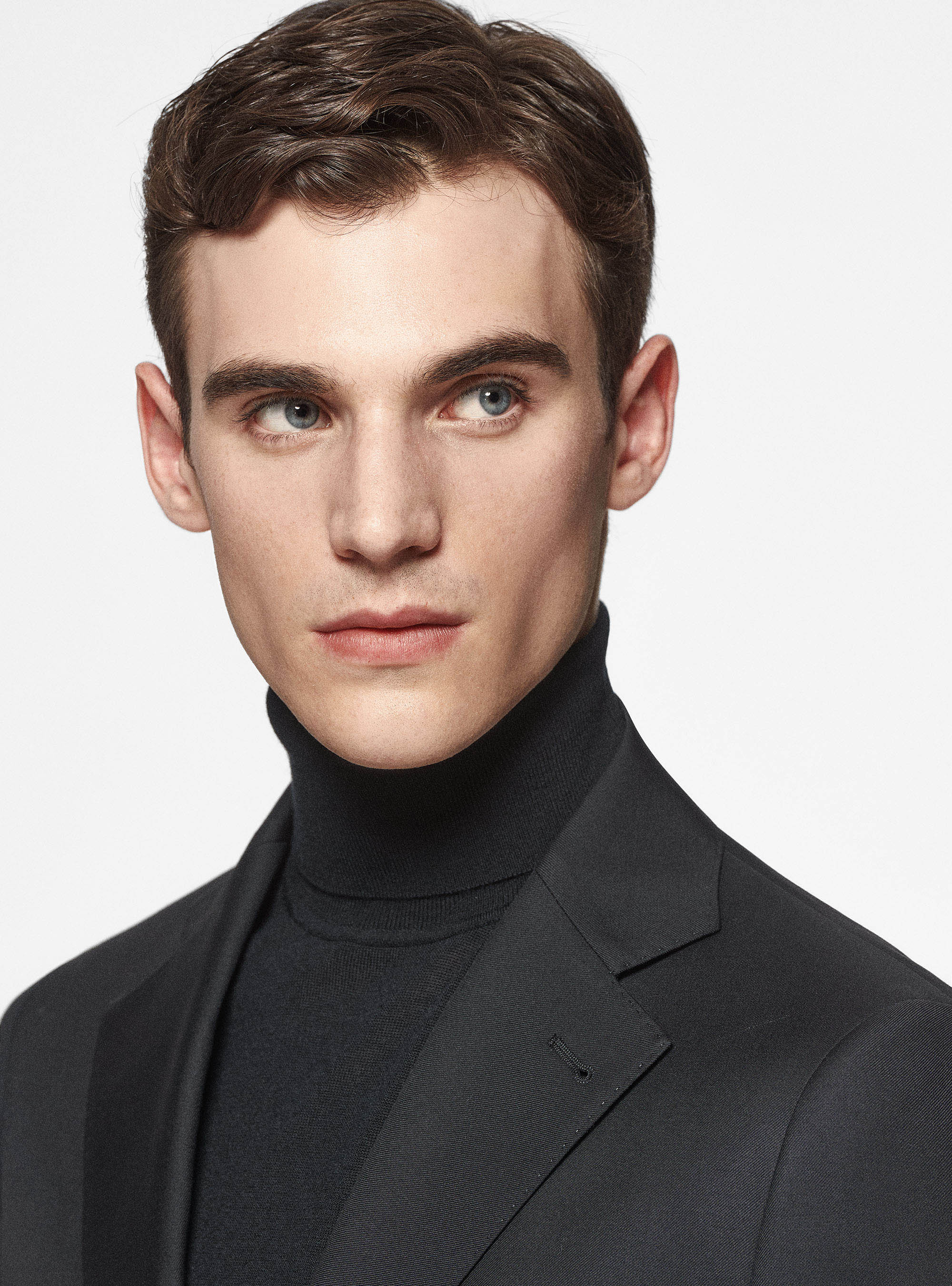 Pure 110's superfine wool blazer, BLACK