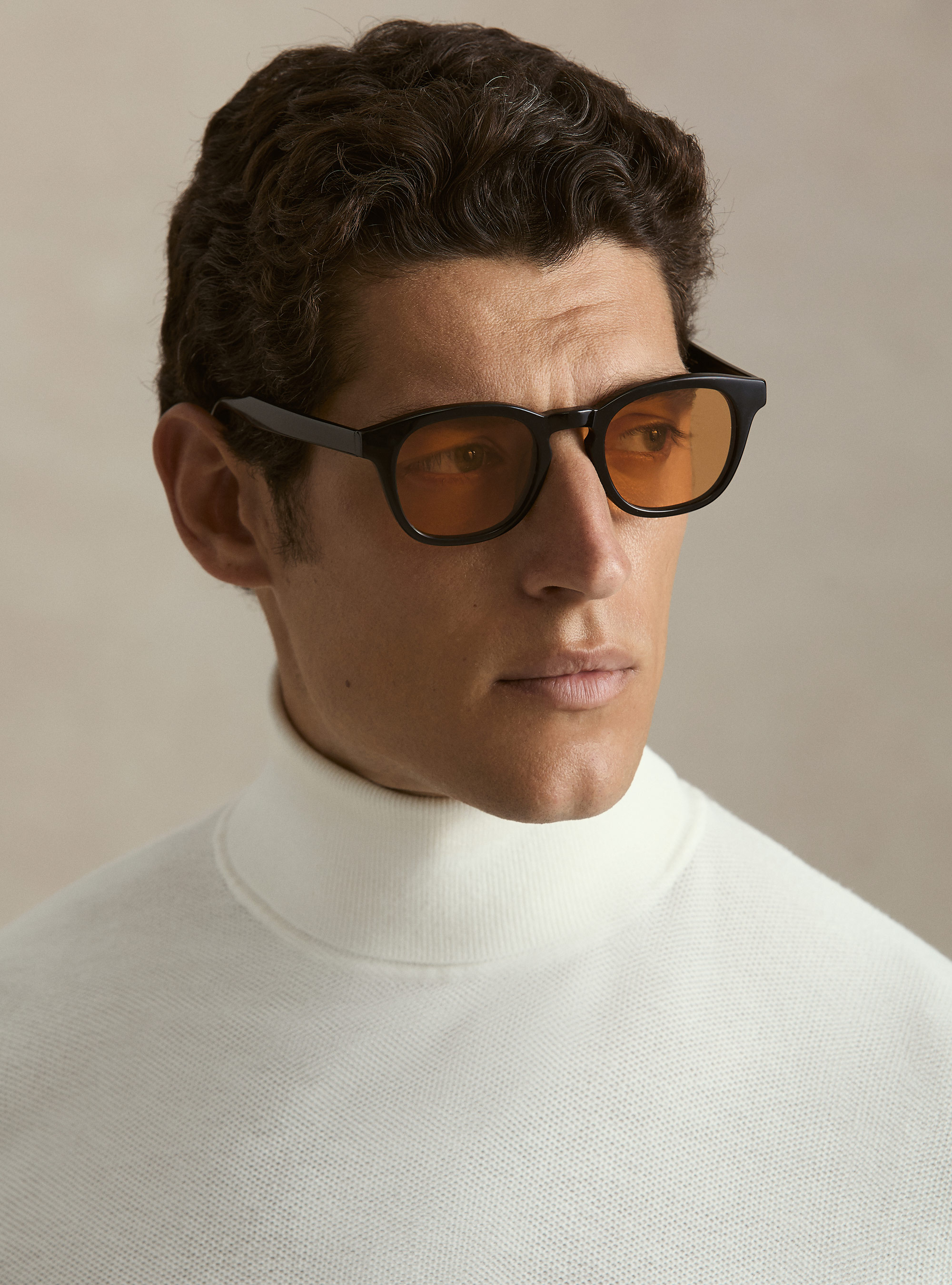 Waffelstrick-Rollkragenpullover, BIANCO 0099C