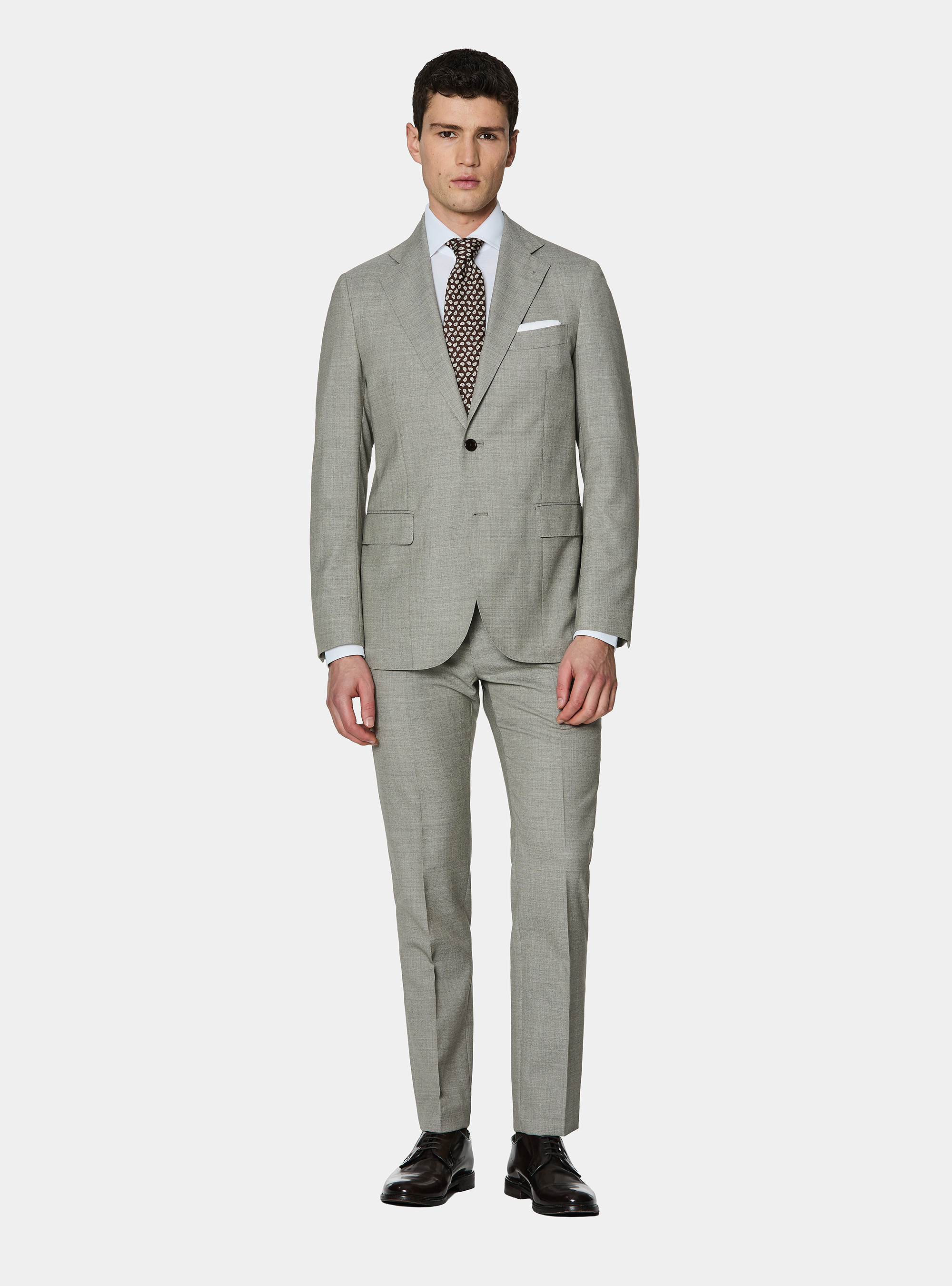 Vitale Barberis Canonico pure wool suit blazer, ECRU