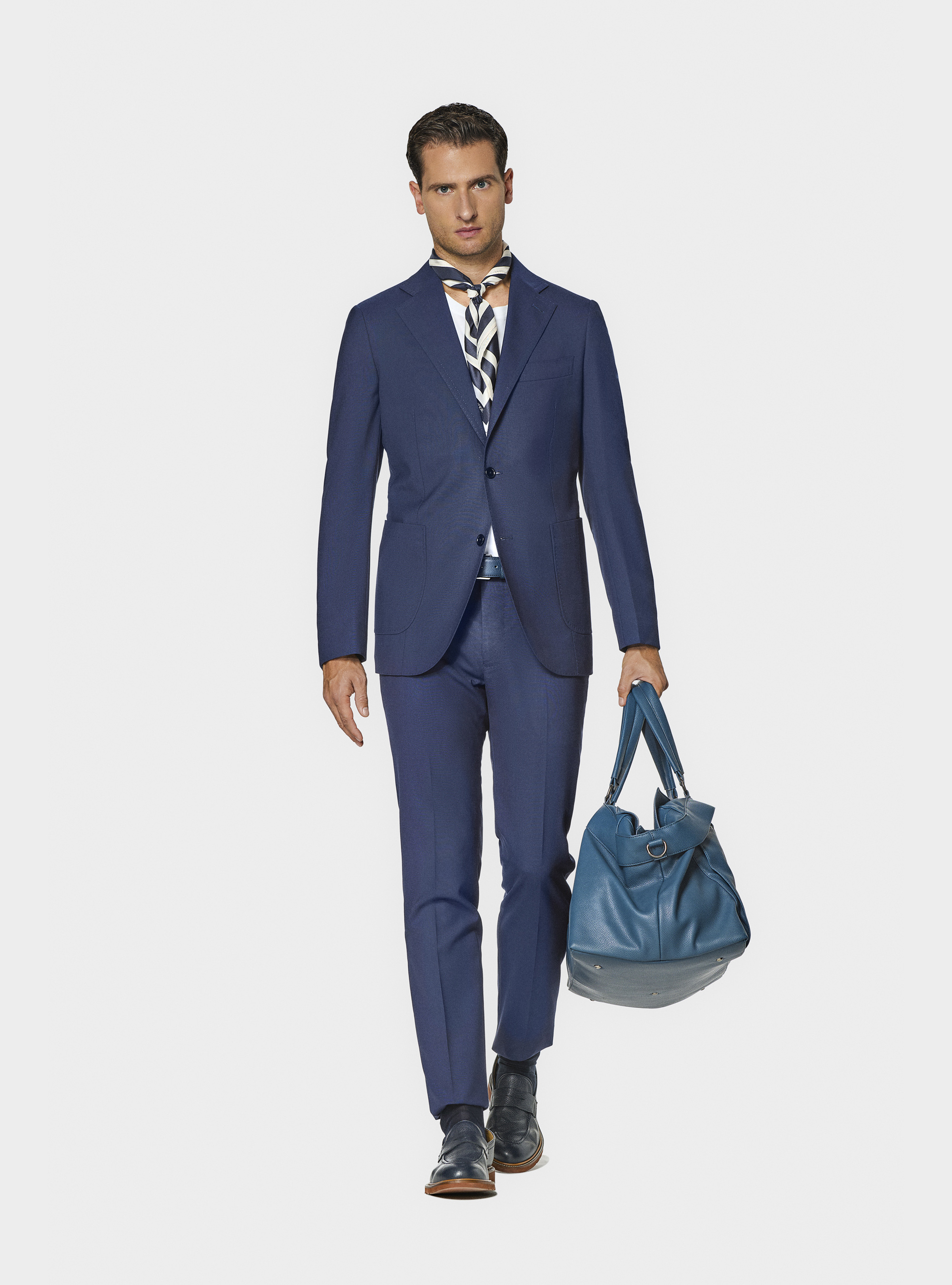 Cerruti pure wool travel suit blazer, NAVY BLUE