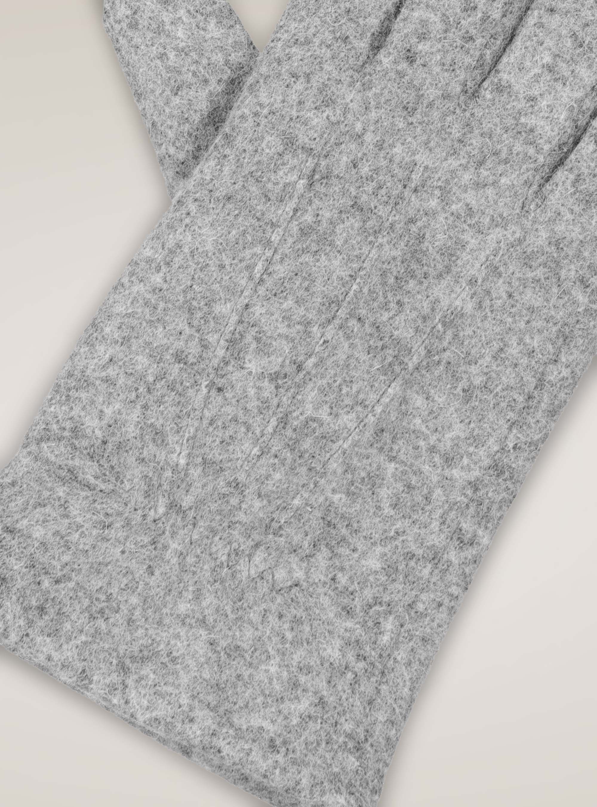 GUANTES DE LANA, GRIS MARENGO