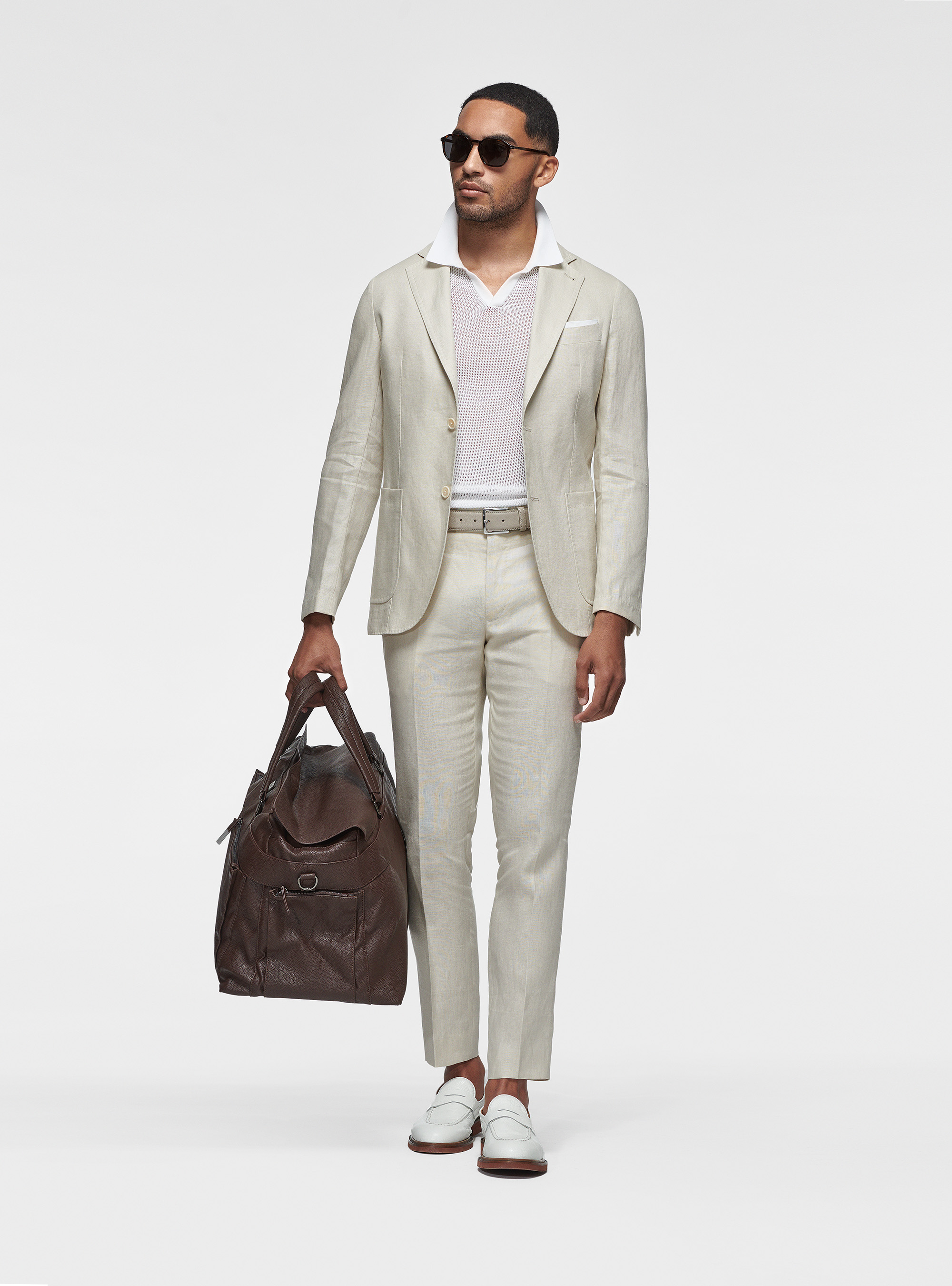 Pure linen blazer, ECRU