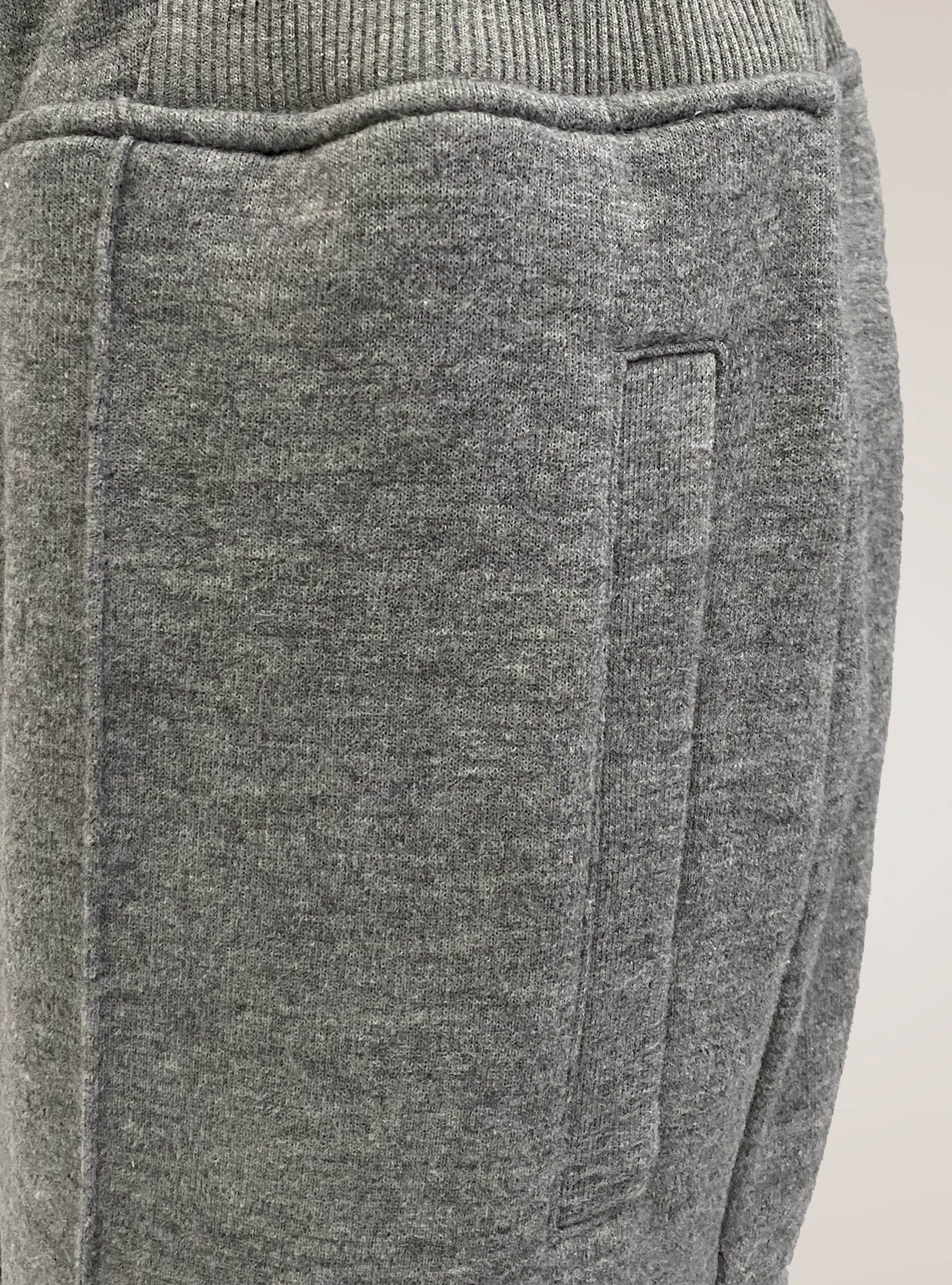 Cotton blend sweatshirt trousers, GREY