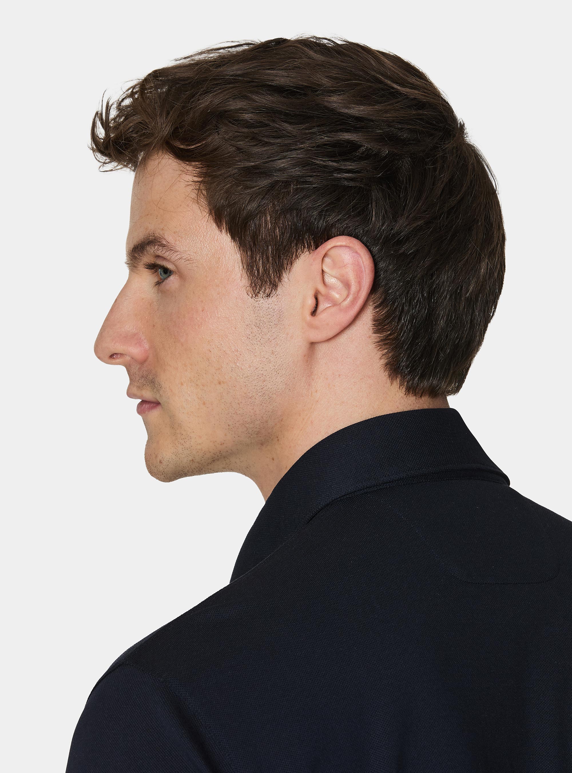 Polo en piqu&eacute; extensible GT01, BLEU MARINE