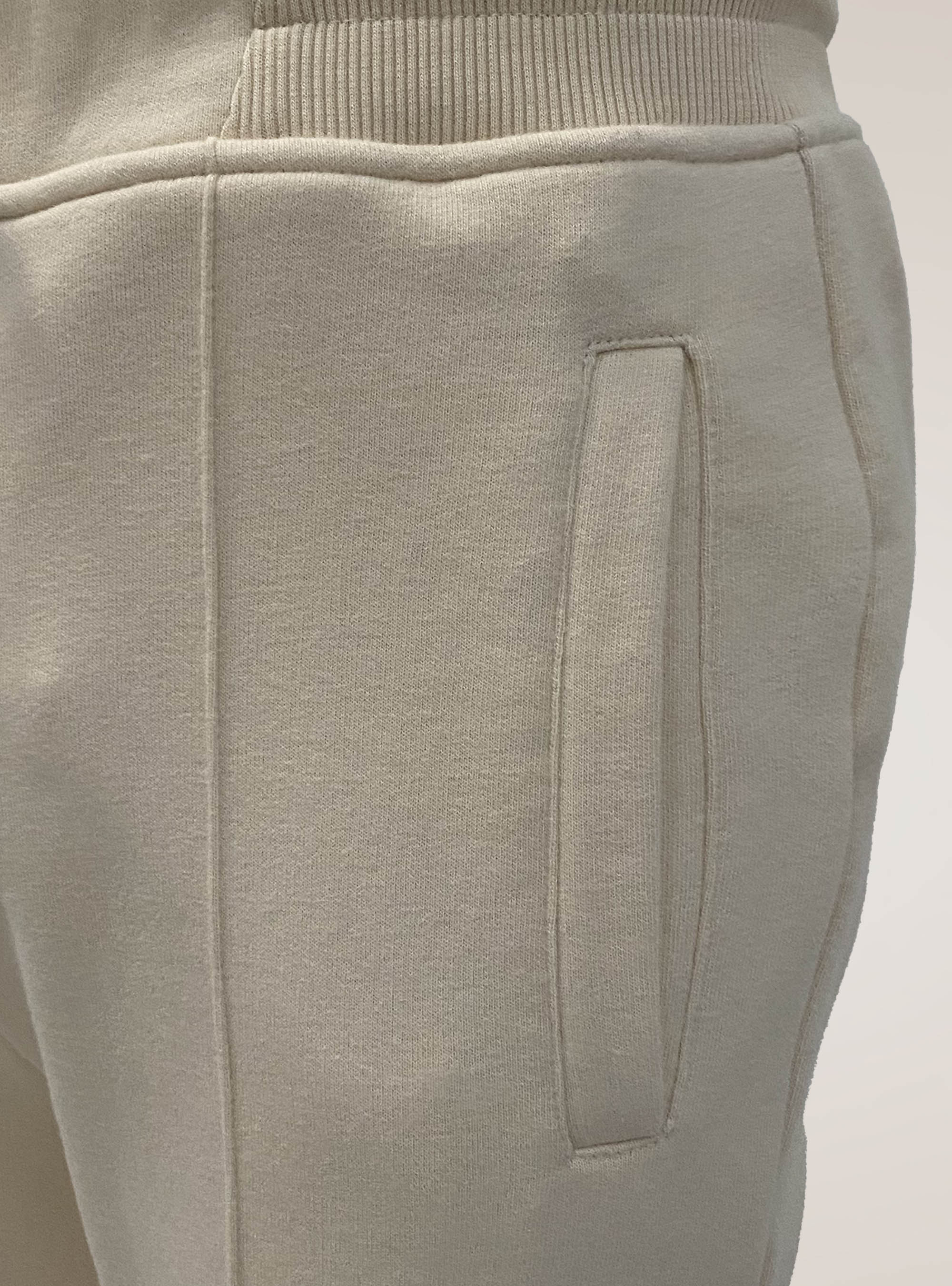 Cotton blend sweatshirt trousers, OFF-WHITE