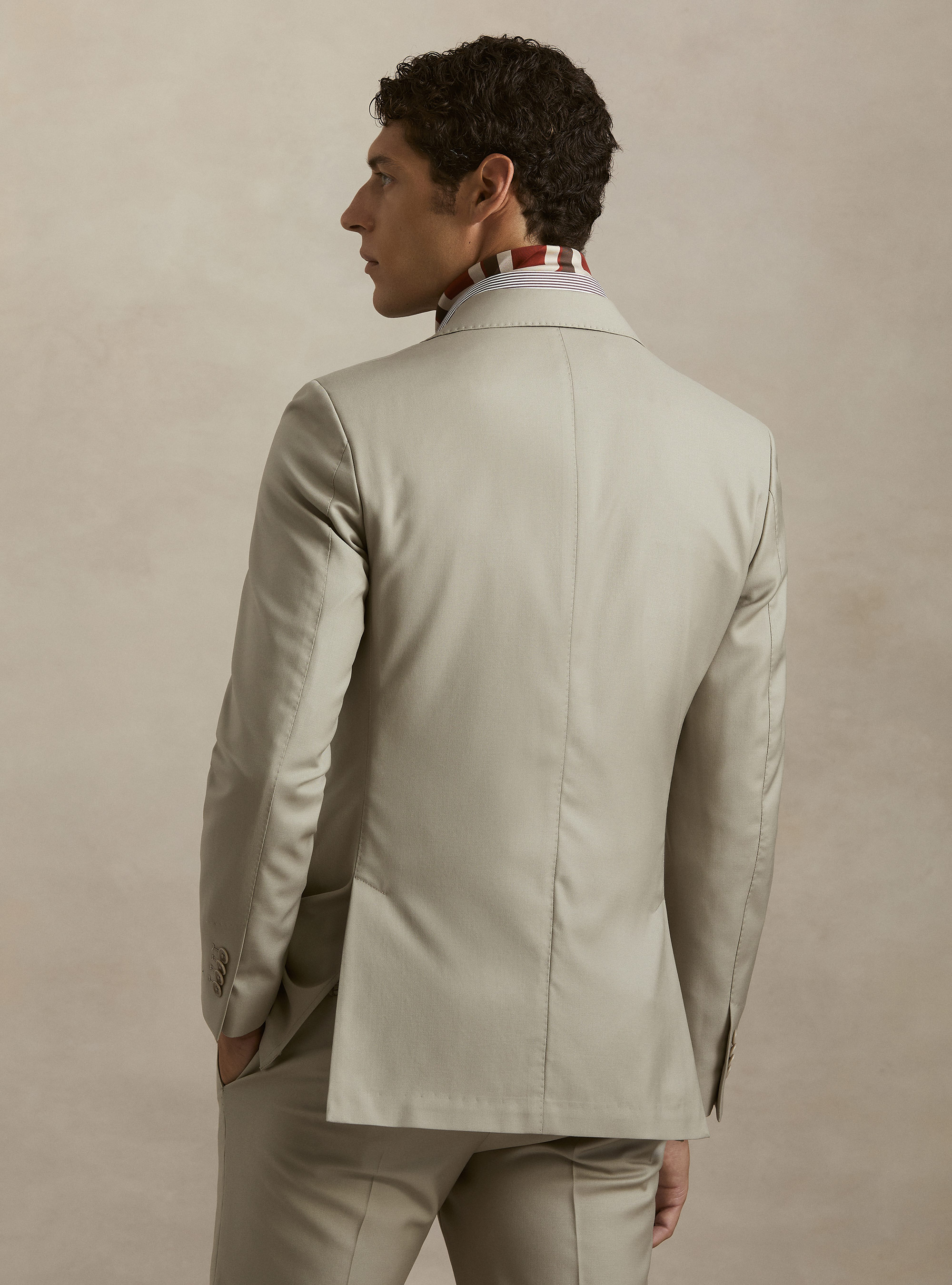 Pure wool suit blazer by Vitale Barberis Canonico, SABBIA 0591C