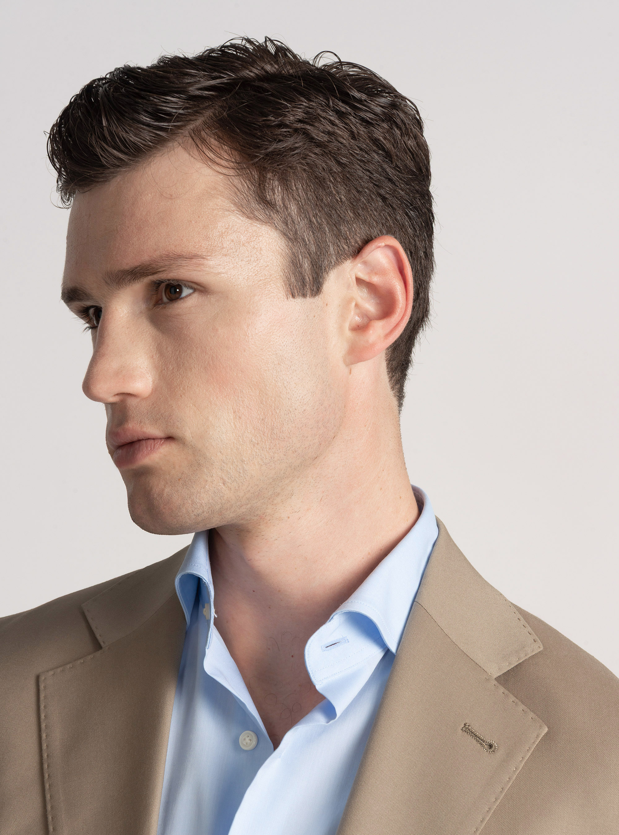 Slim fit suit blazer, MUD