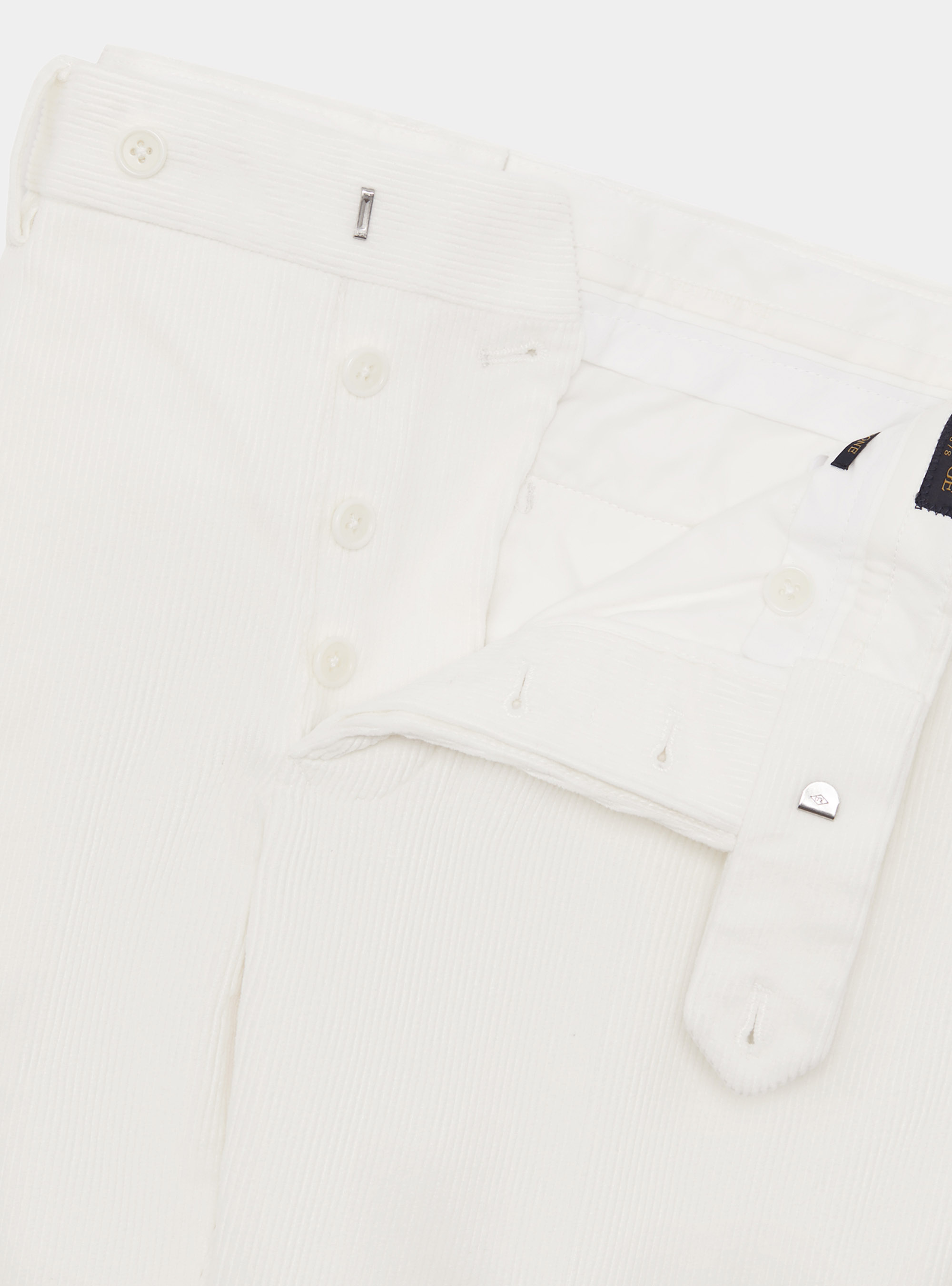 Corduroy trousers, WHITE