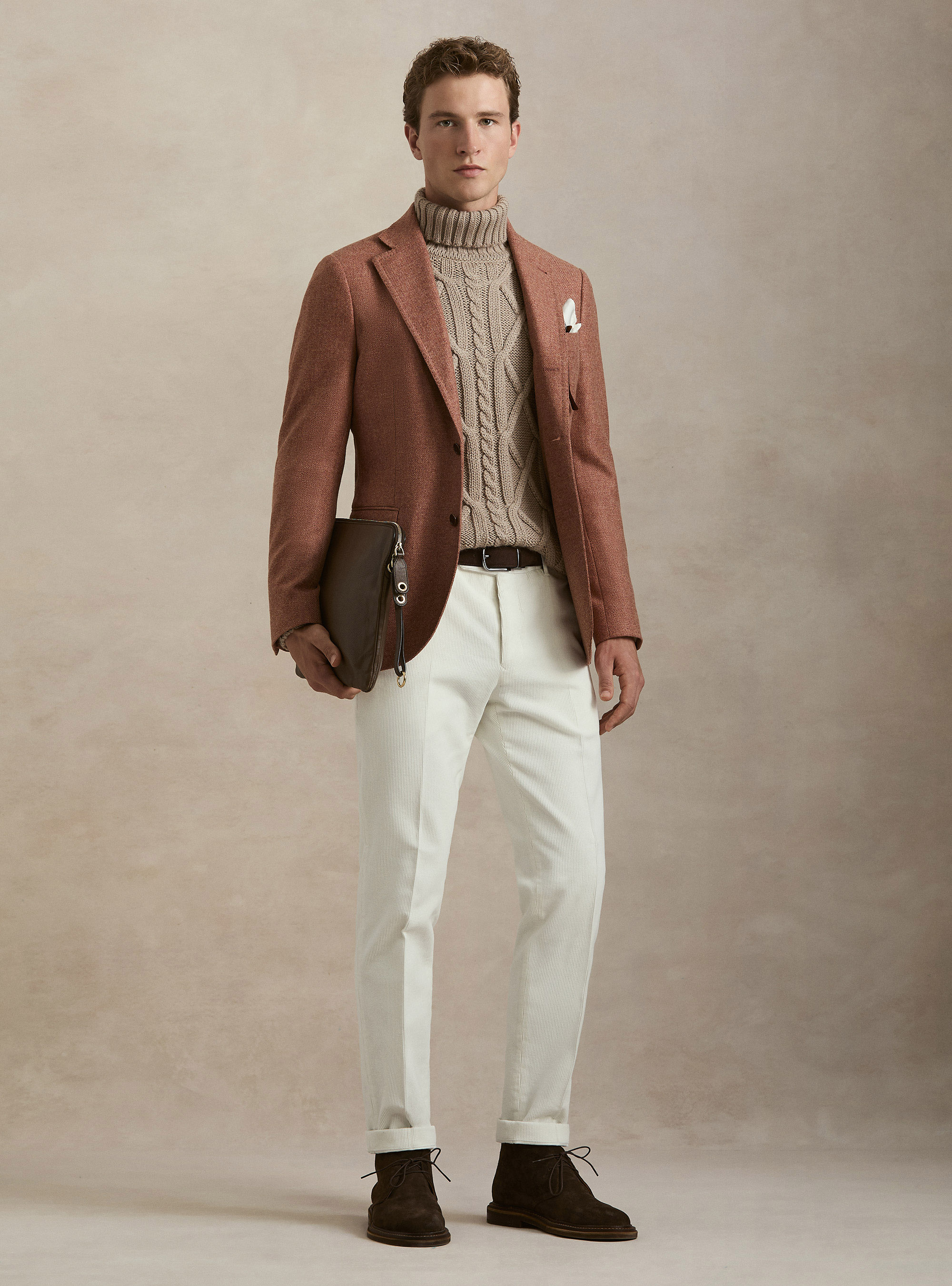 Wool and Cashmere Blazer Lanificio di Pray, 0441C ROSA SCURO