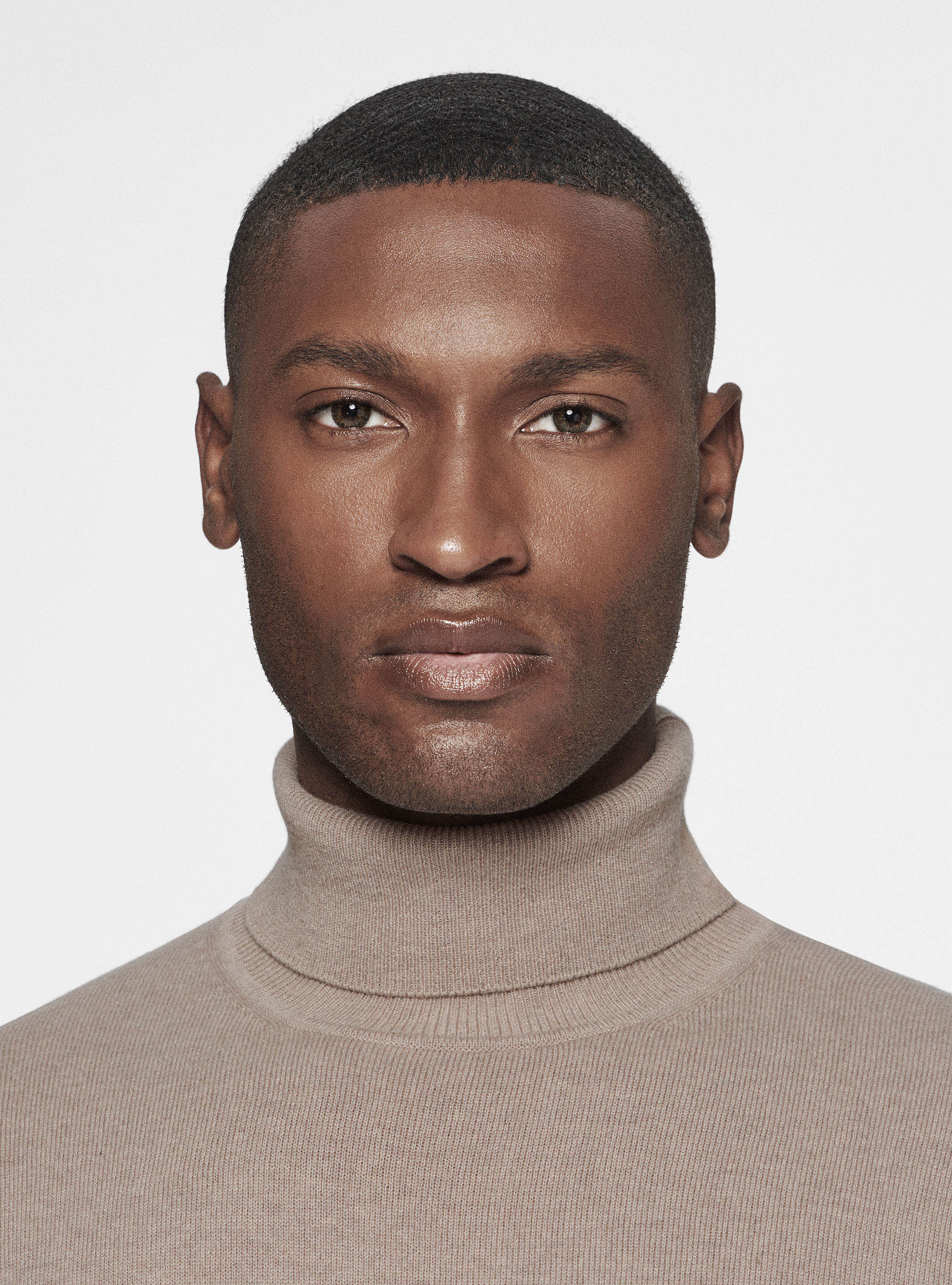 Cashmere turtleneck, ECRU
