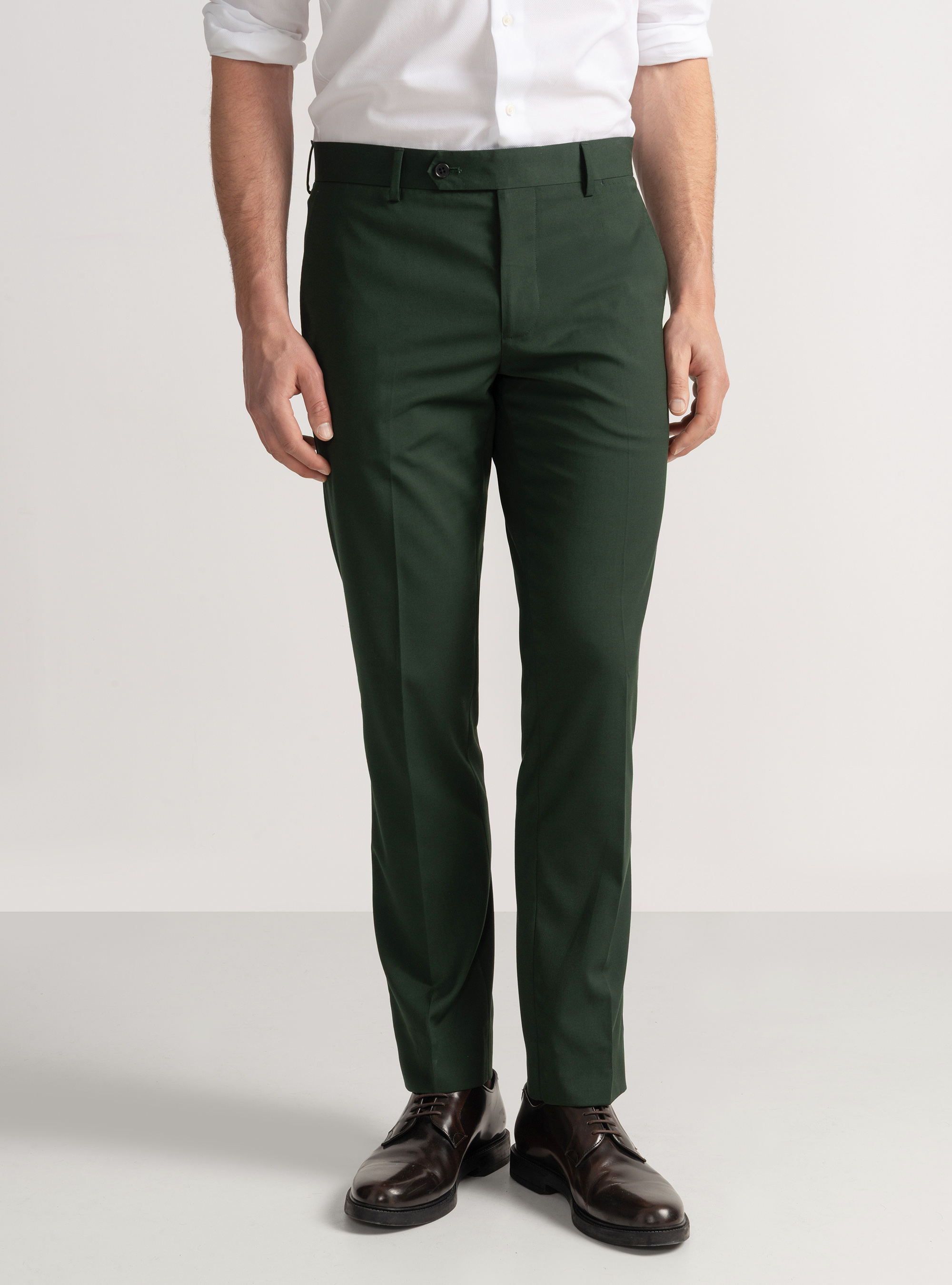 Slim-fit suit trousers, GREEN