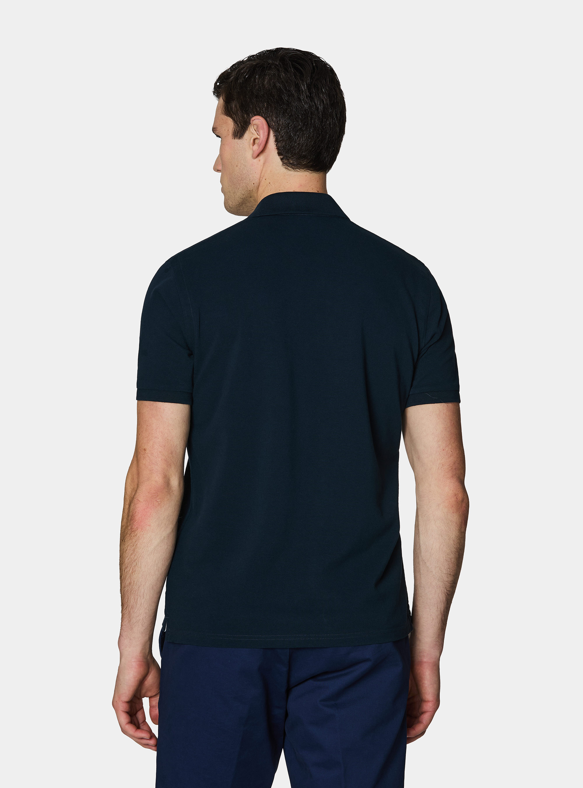 Polo classica in piquet, BLU NAVY