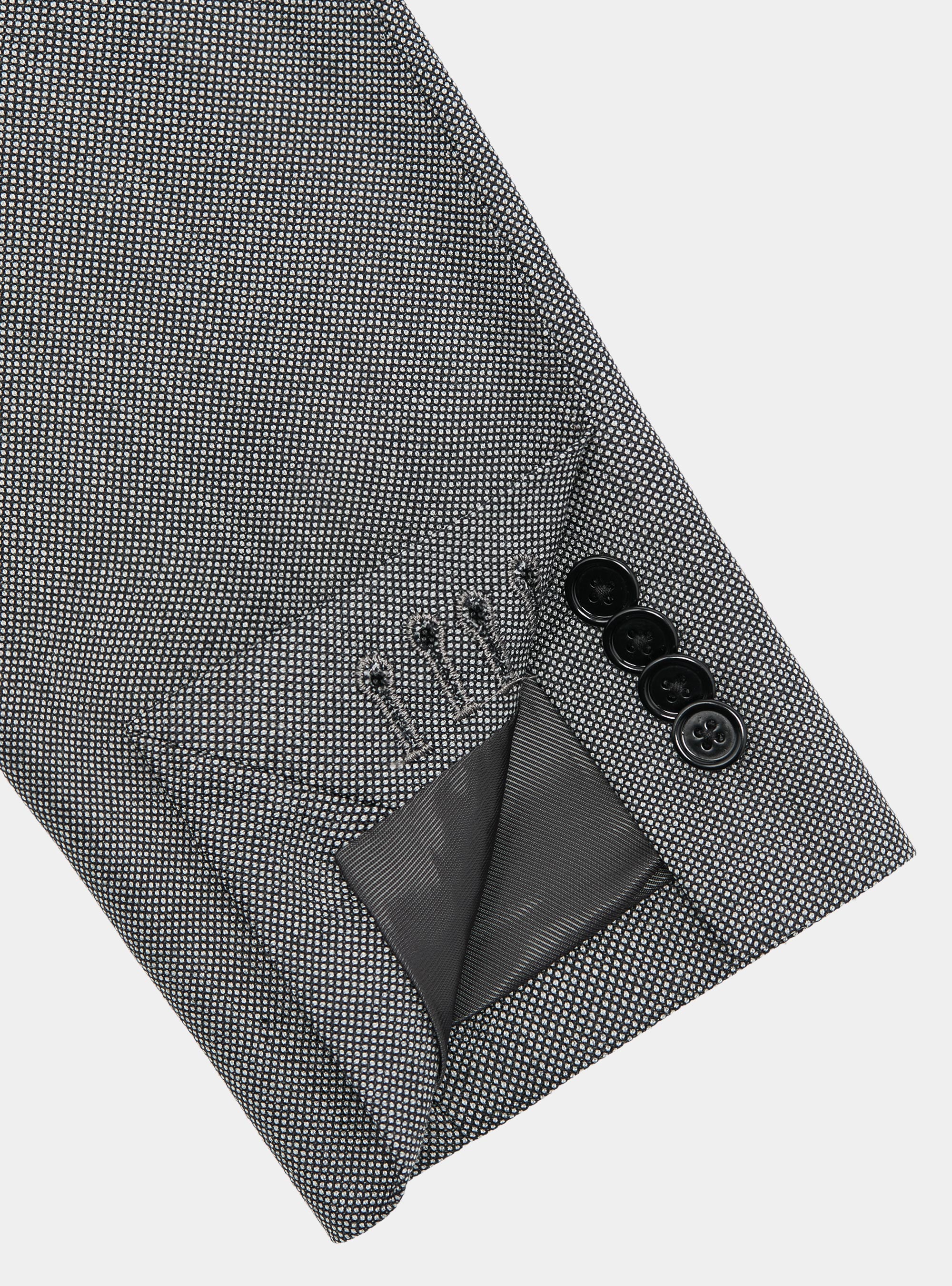 Partridge eye wool suit blazer Vitale Barberis Canonico, GREY