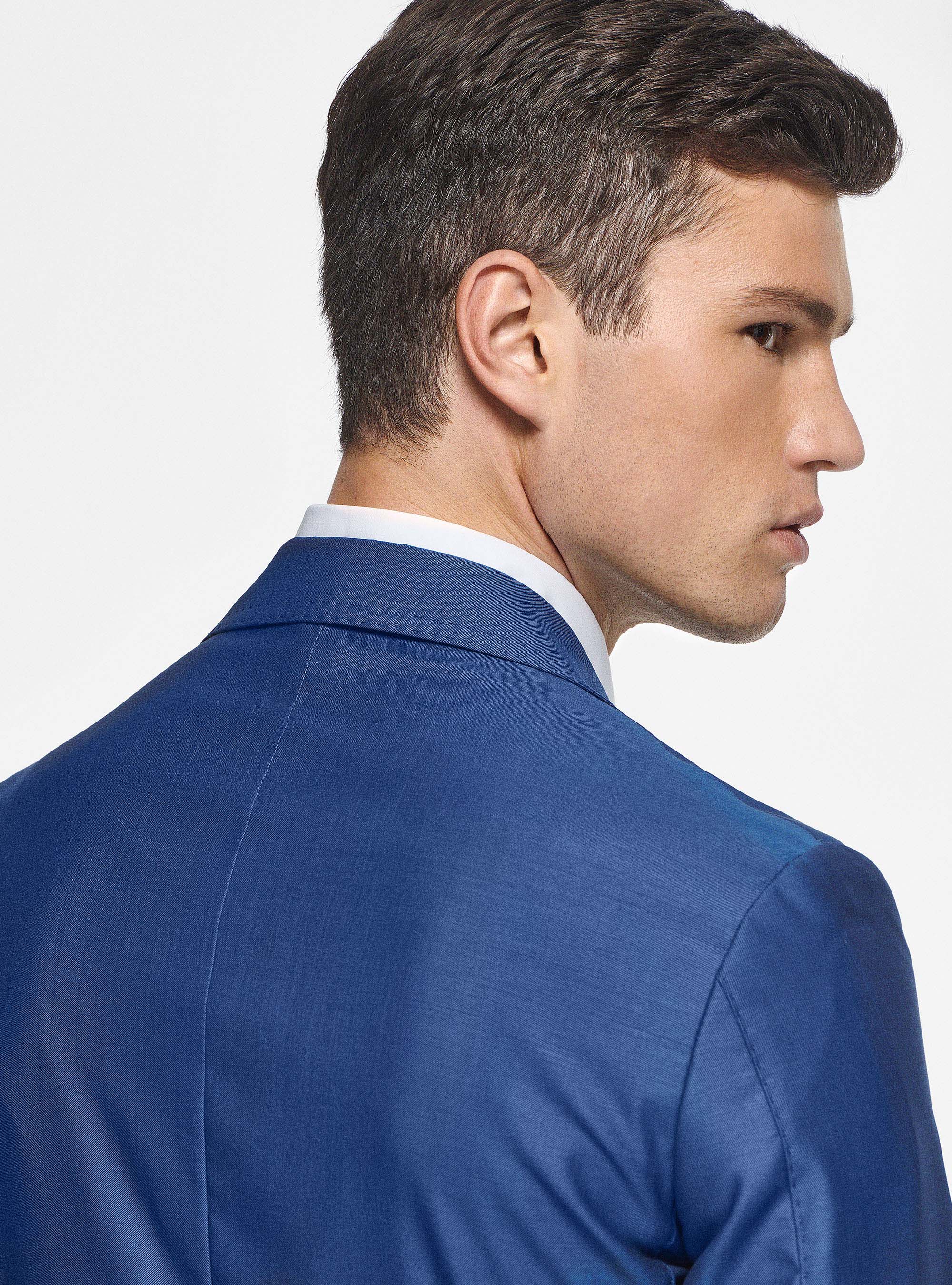 Pure 110's superfine wool blazer, BLUE