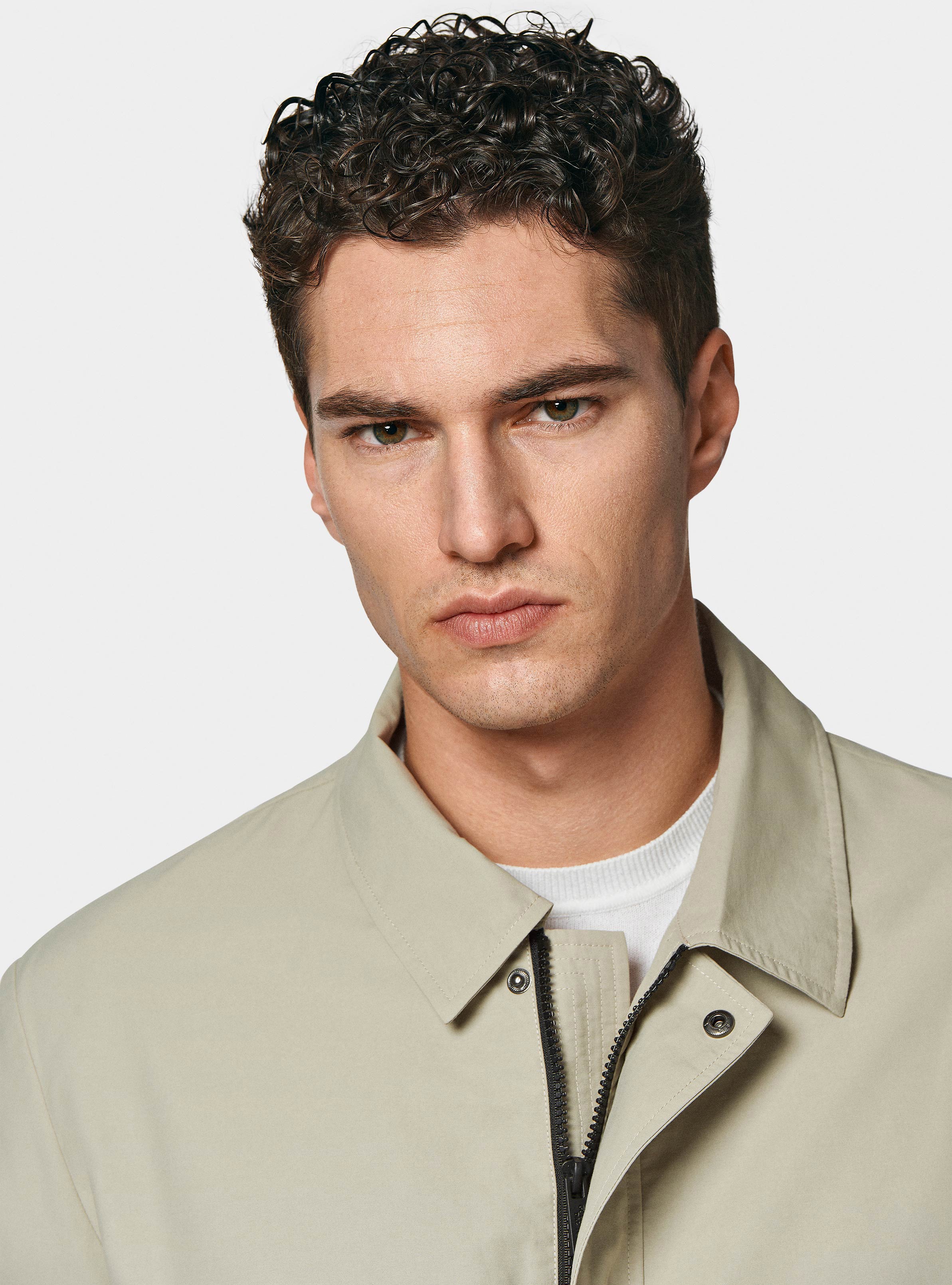Field jacket in misto cotone nylon, SABBIA 0561C