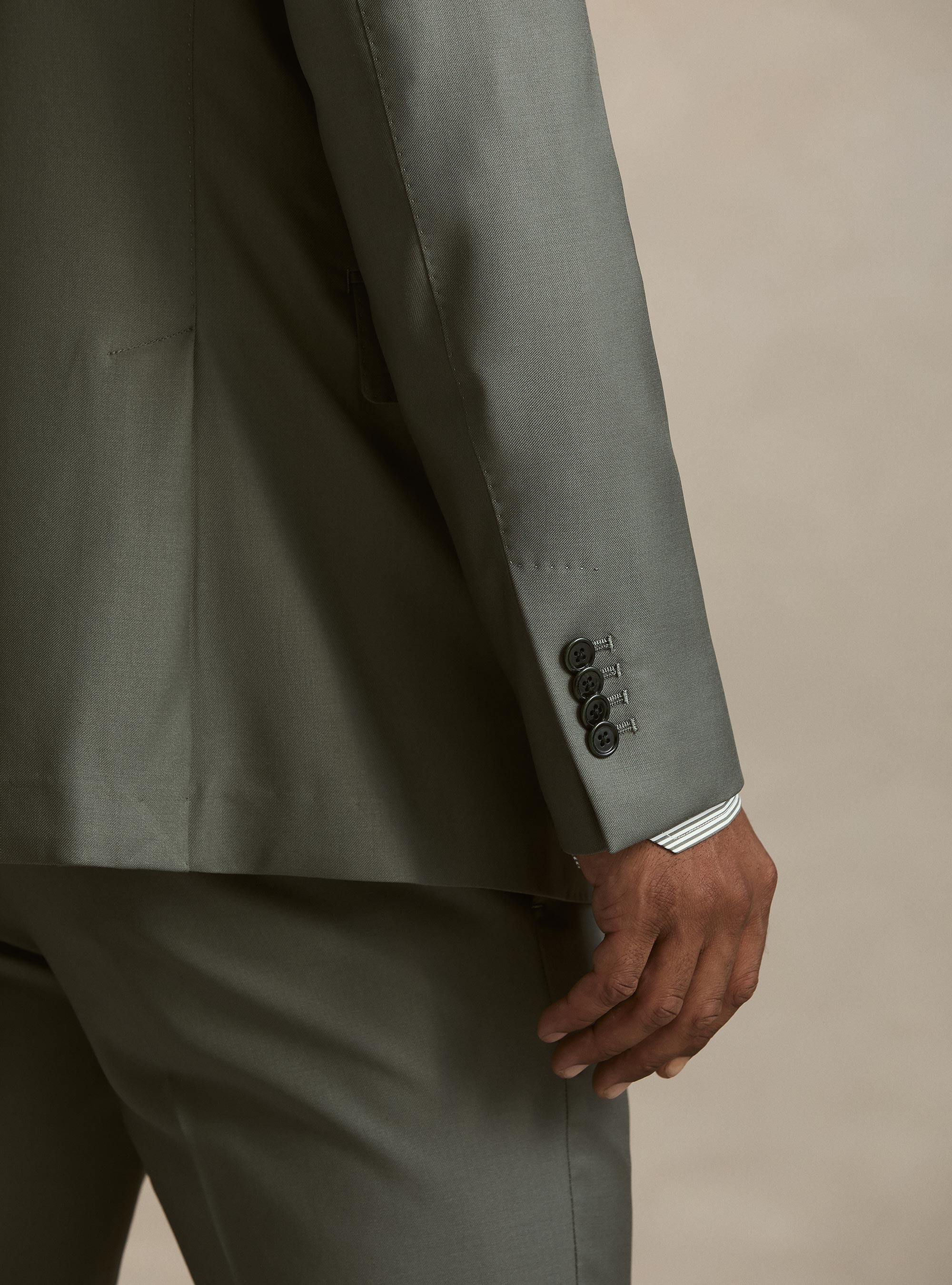 Pure wool suit blazer by Vitale Barberis Canonico, SALVIA 0602C