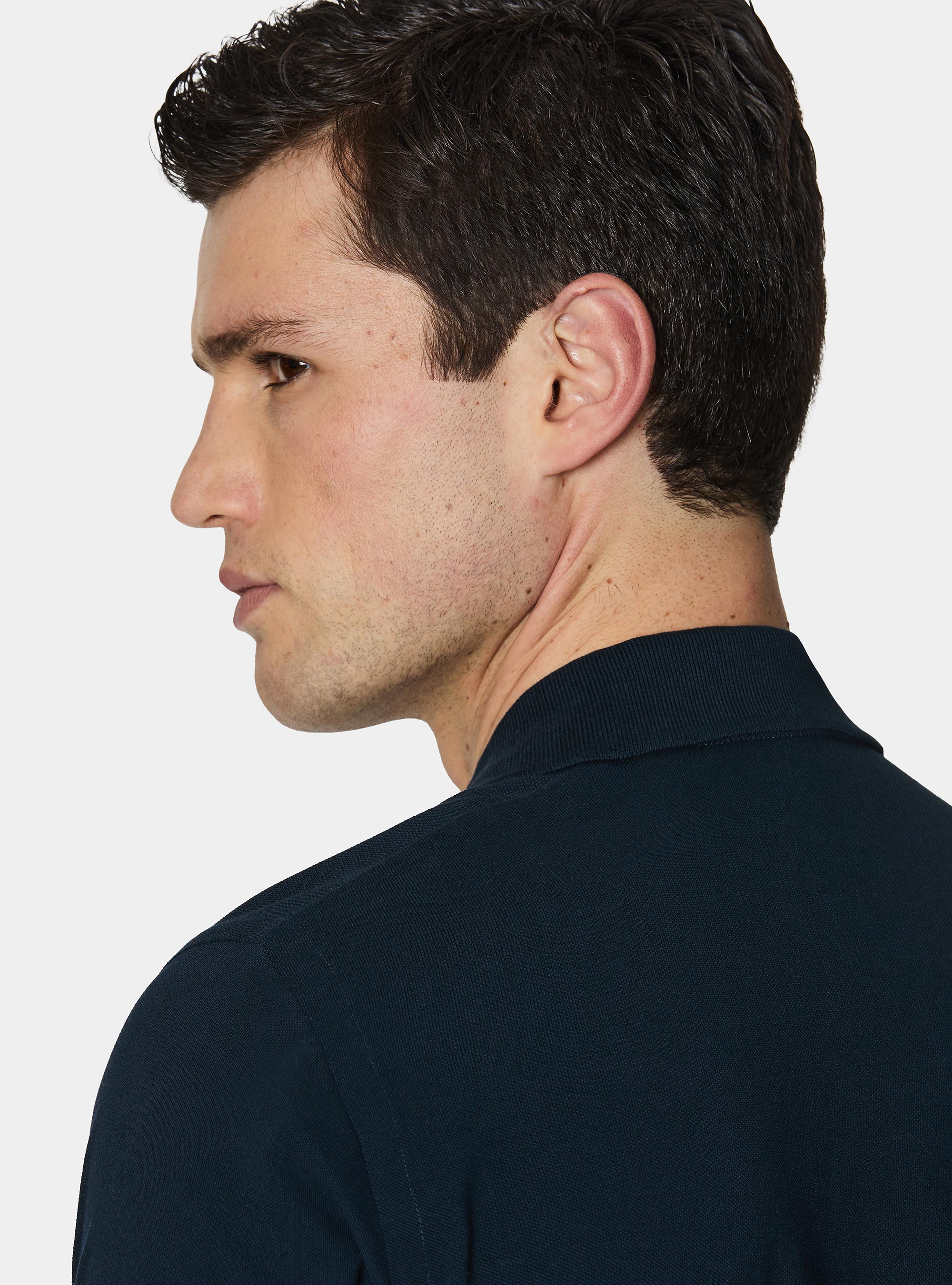 Polo classica in piquet, BLU NAVY