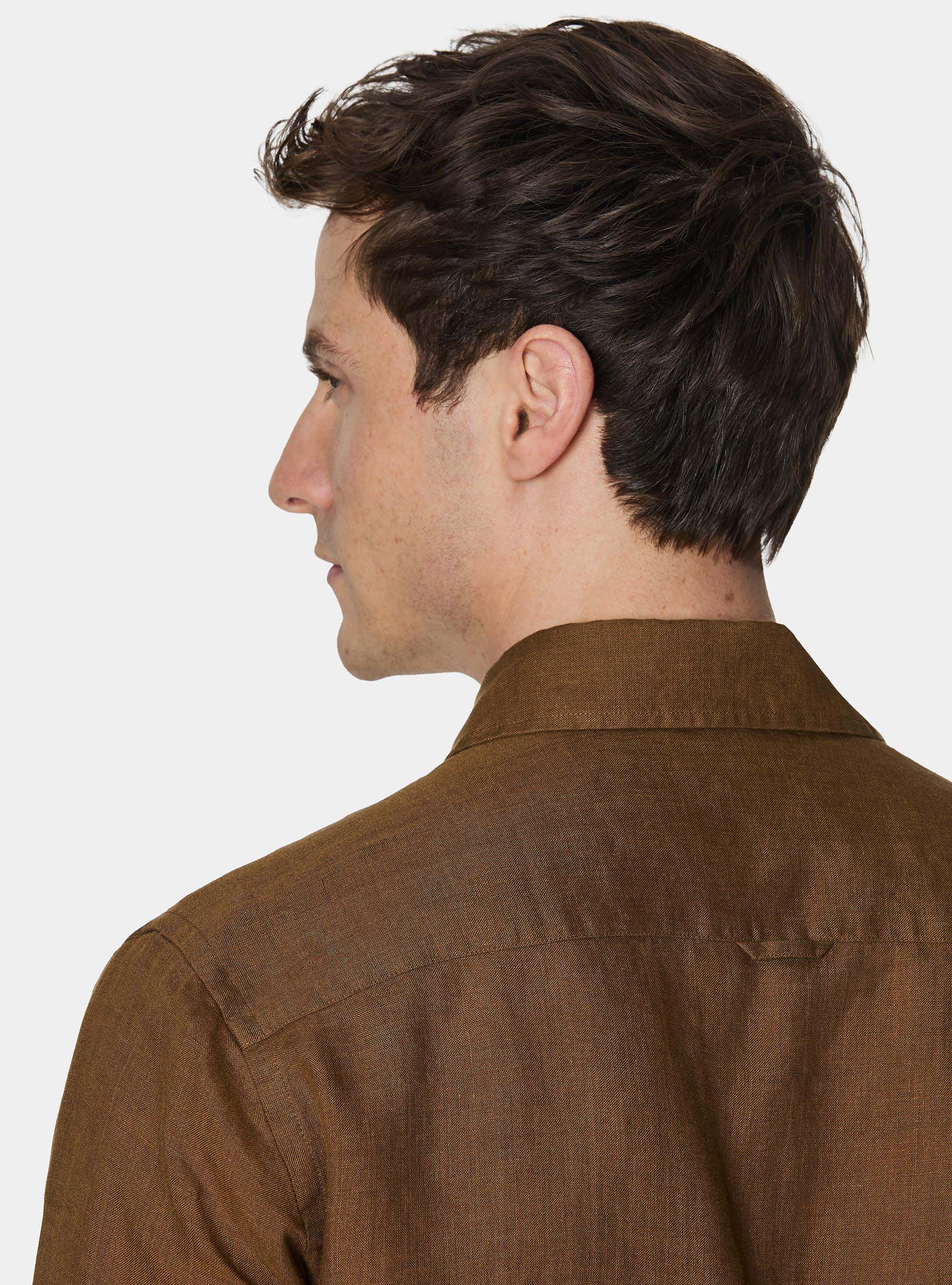 Camisa de lino puro, MULTICOLORE