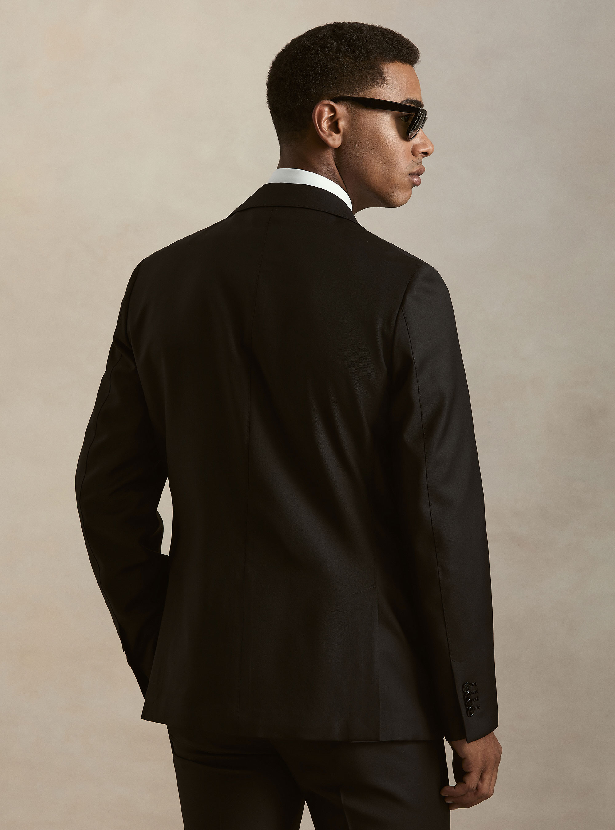Pure wool suit blazer by Vitale Barberis Canonico, BLACK