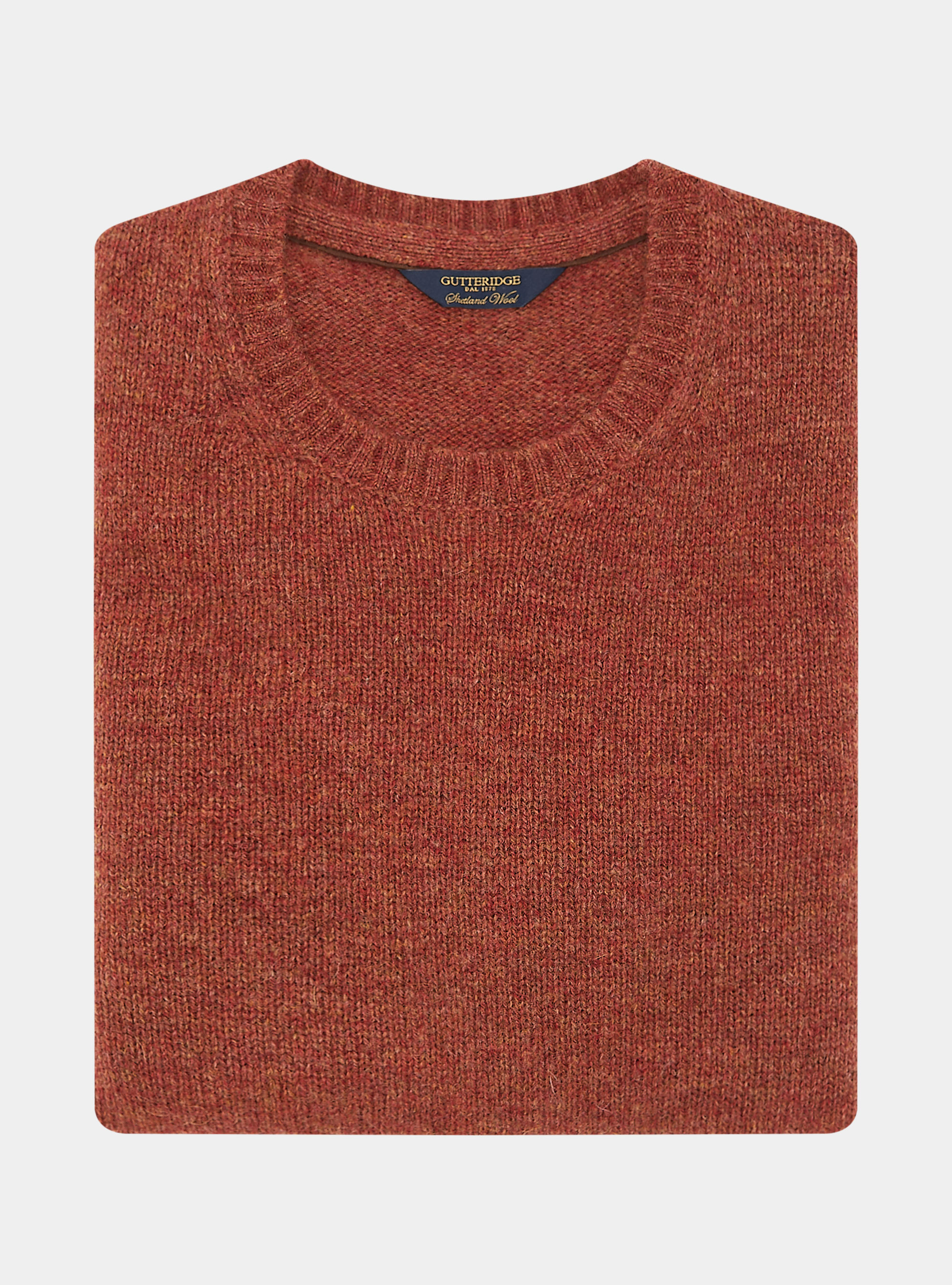 Maglia girocollo in lana shetland, COCCIO