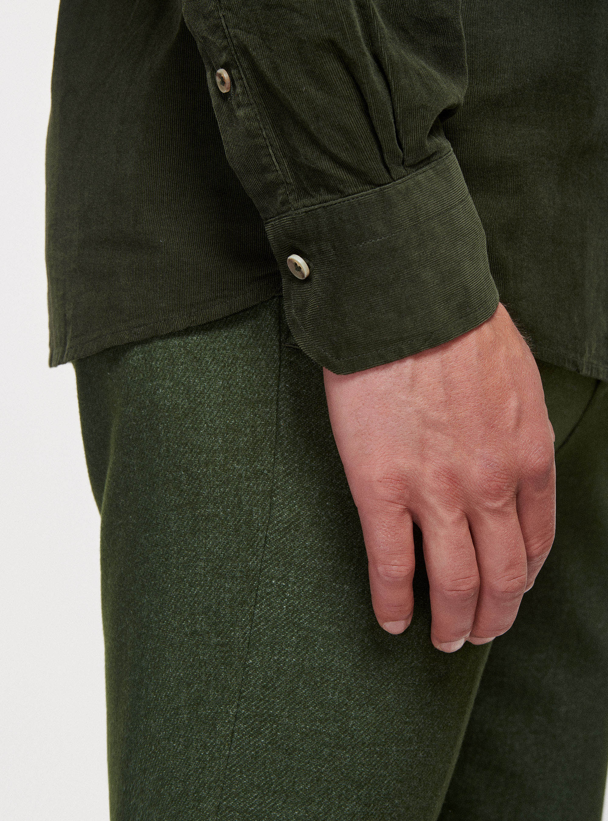 Camisa de terciopelo con bolsillos, MILITARE 0609C