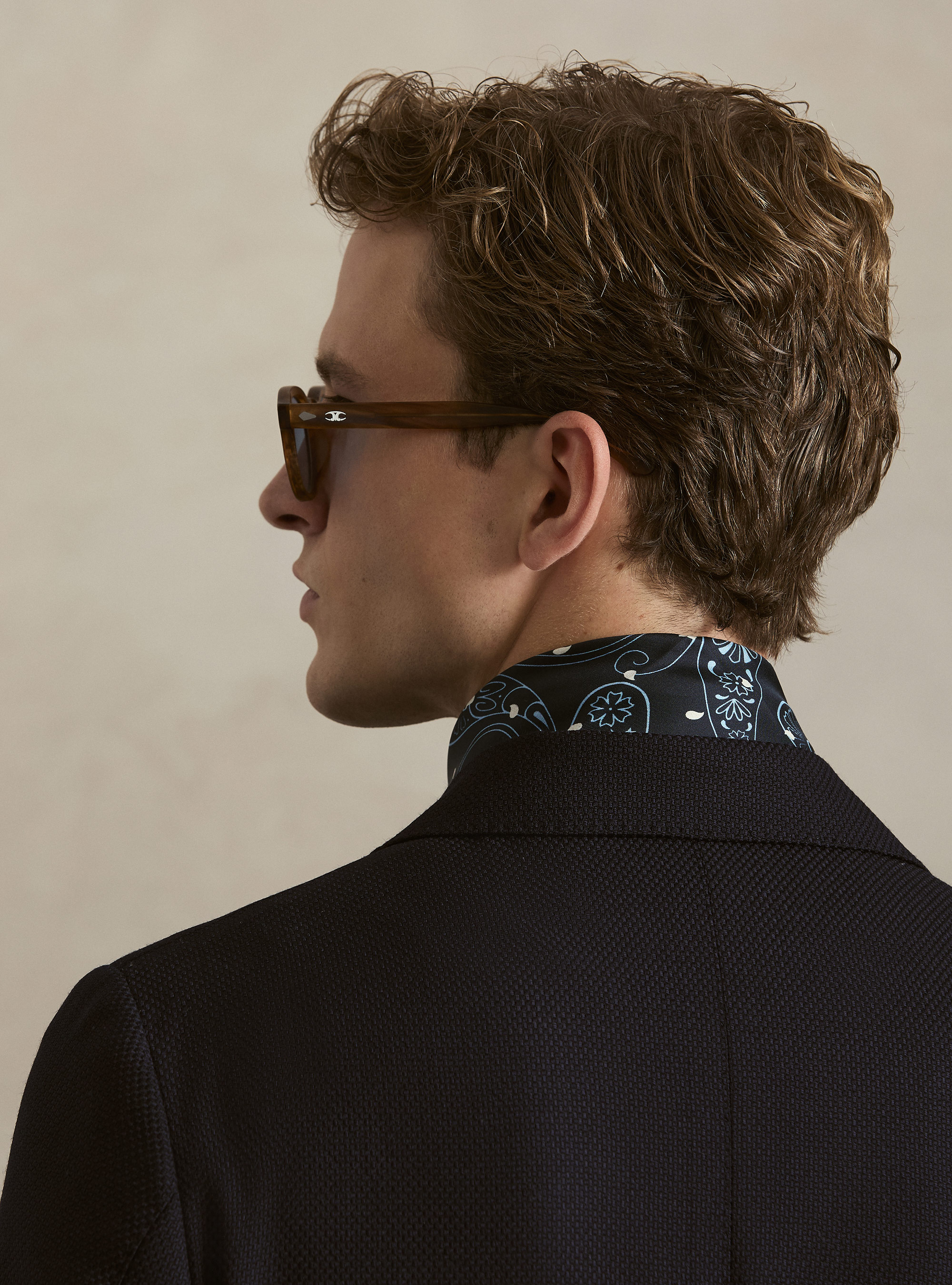 Wool Hopsack Blazer, NAVY BLUE