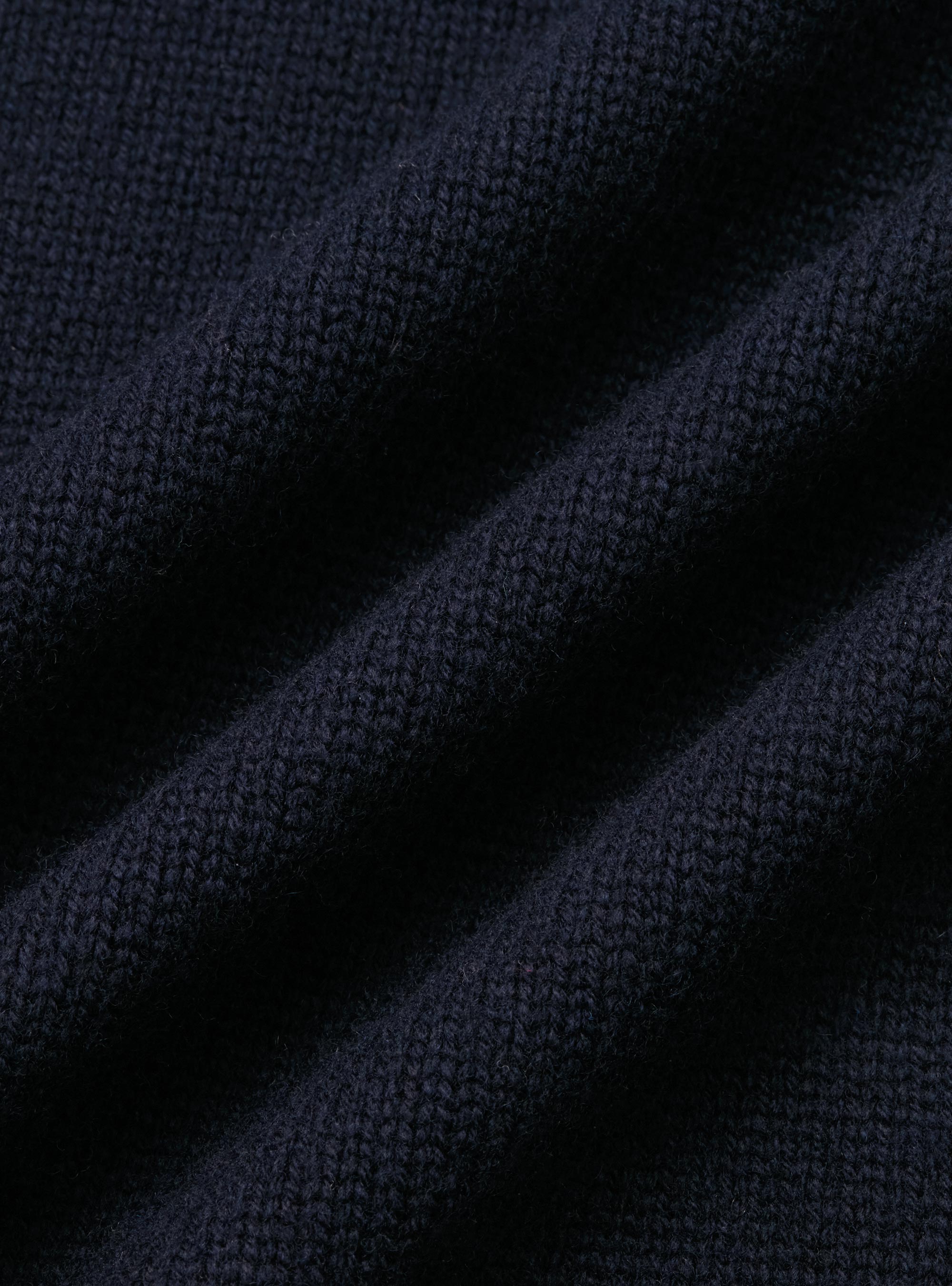 Maglia a cardigan in lana e cashmere, BLU NAVY