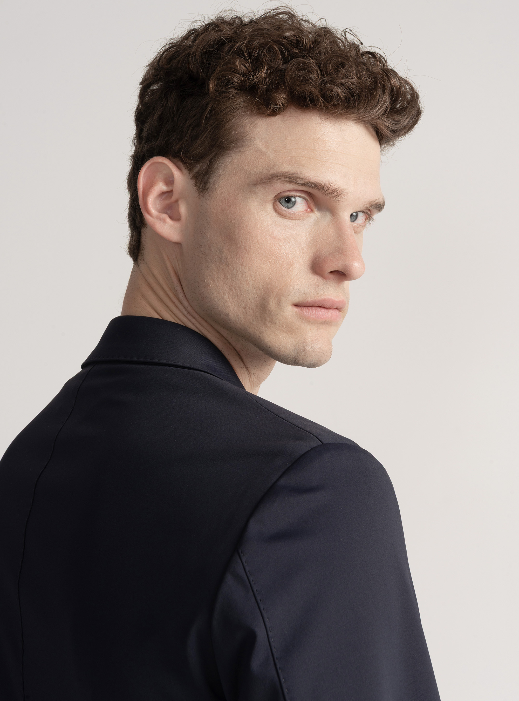 Giacca GT01 in nylon elasticizzato, BLU NAVY