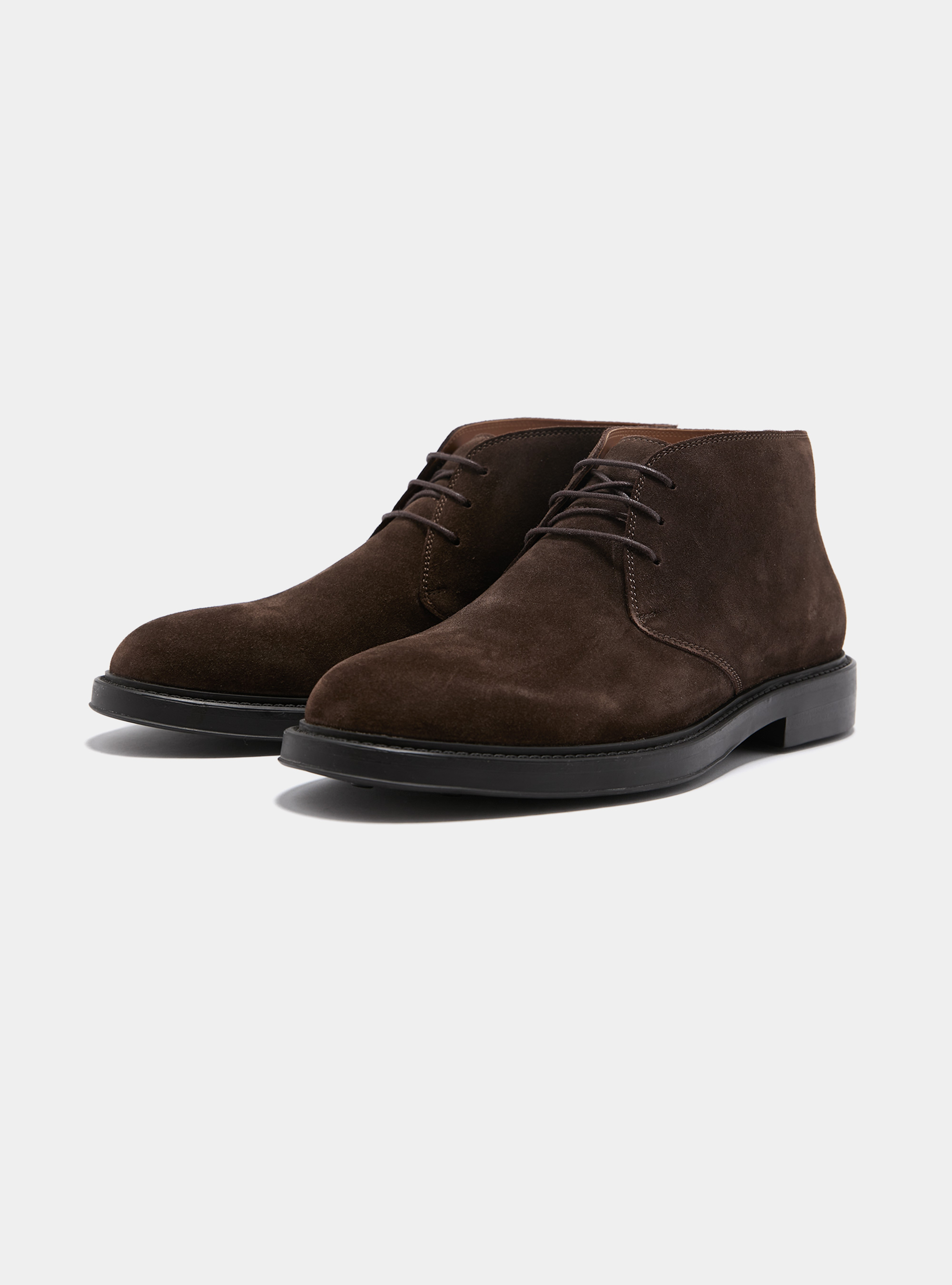 Wildleder-Stiefeletten, MARRONE 0507C