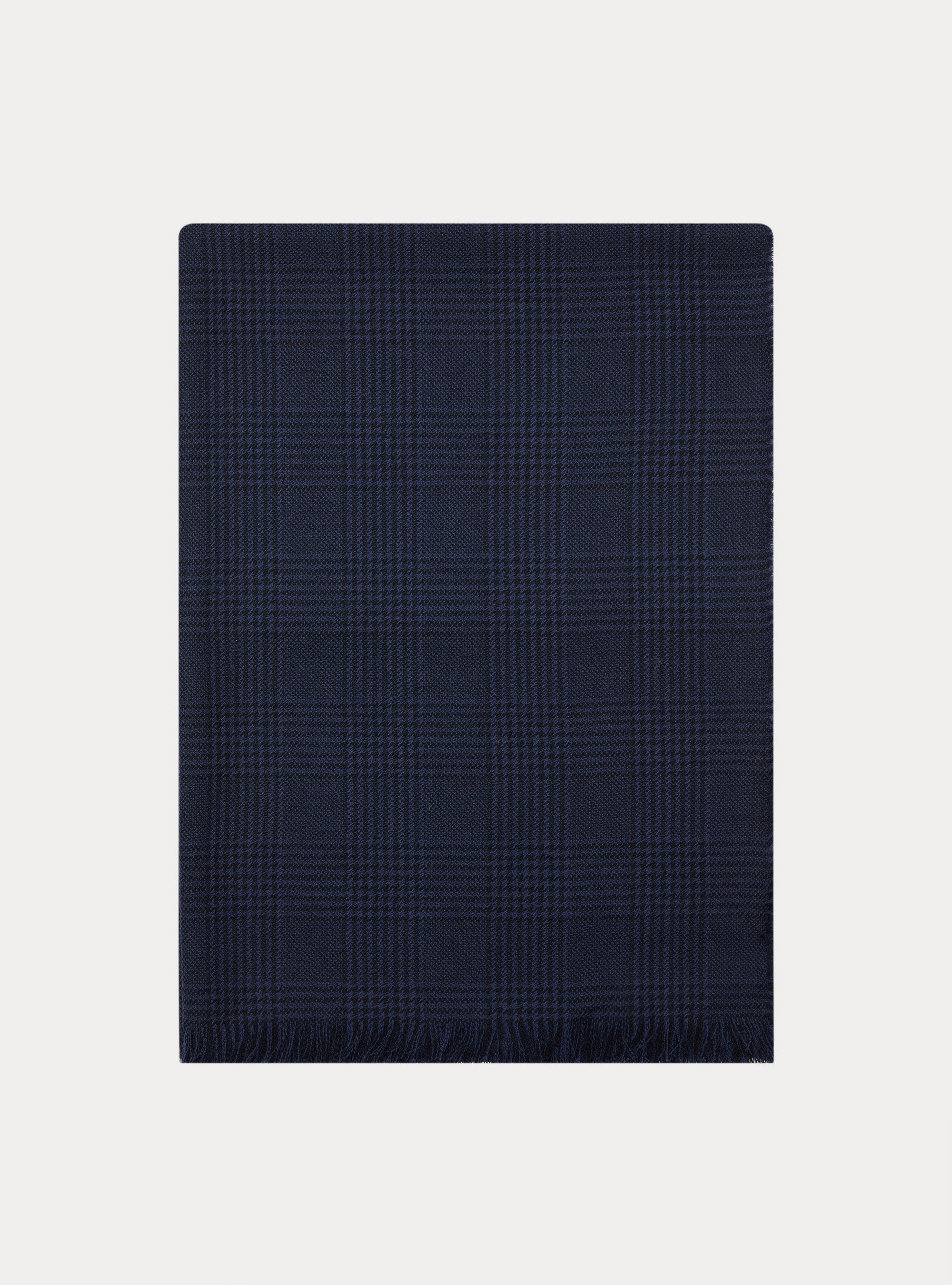 Lightweight patterned wool scarf, INK