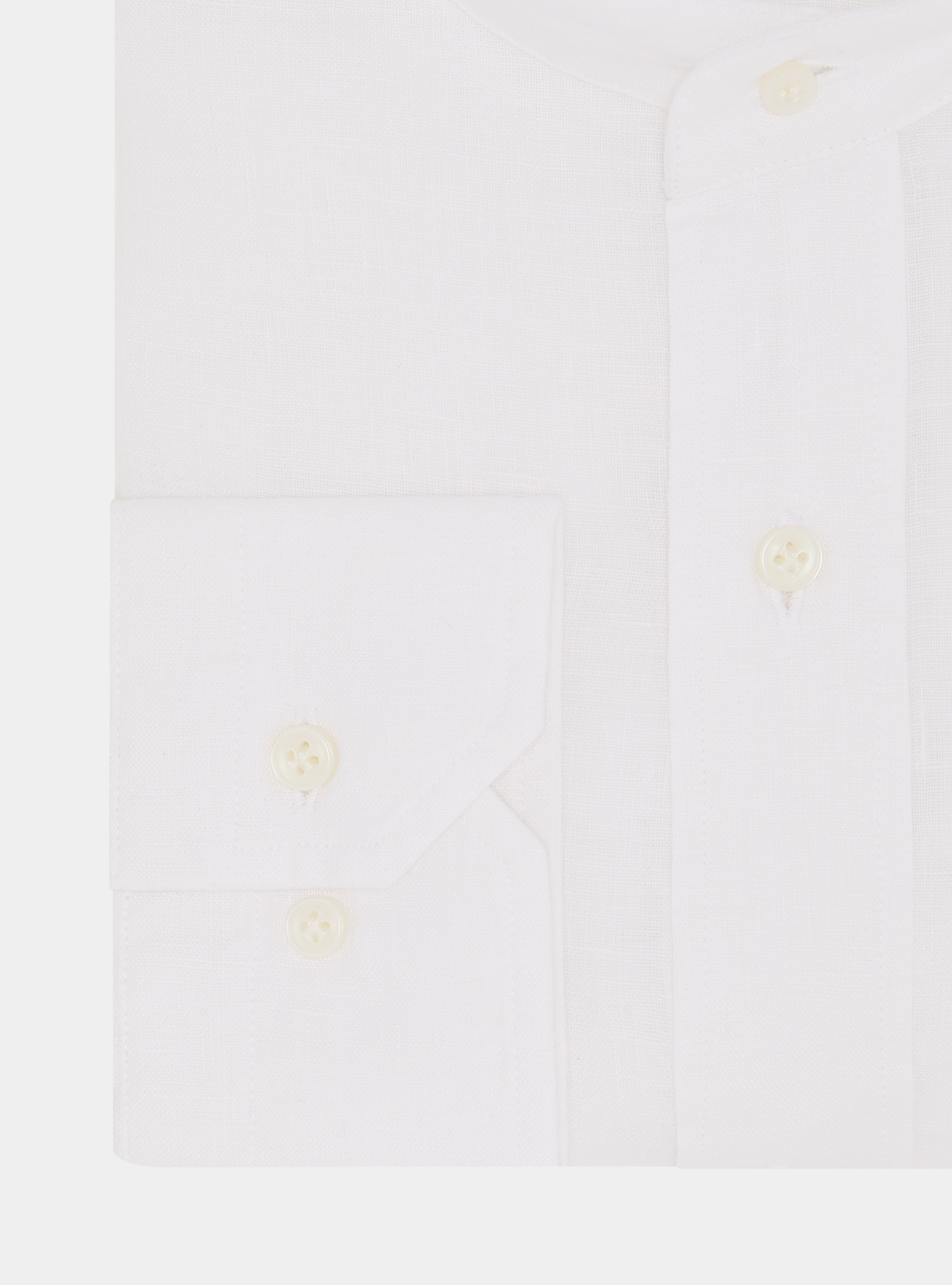 Korean shirt in pure linen, WHITE