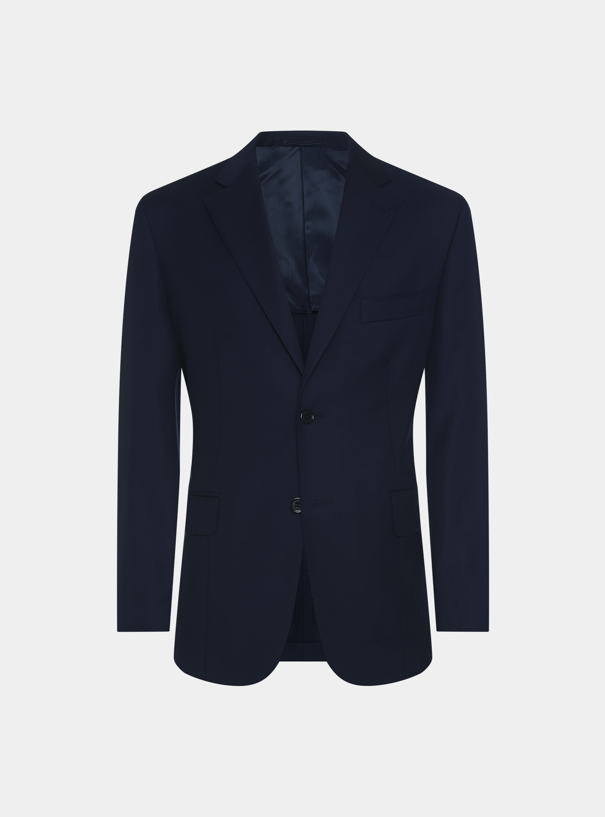 Drop 4 suit blazer in pure wool Vitale Barberis Canonico, NAVY BLUE