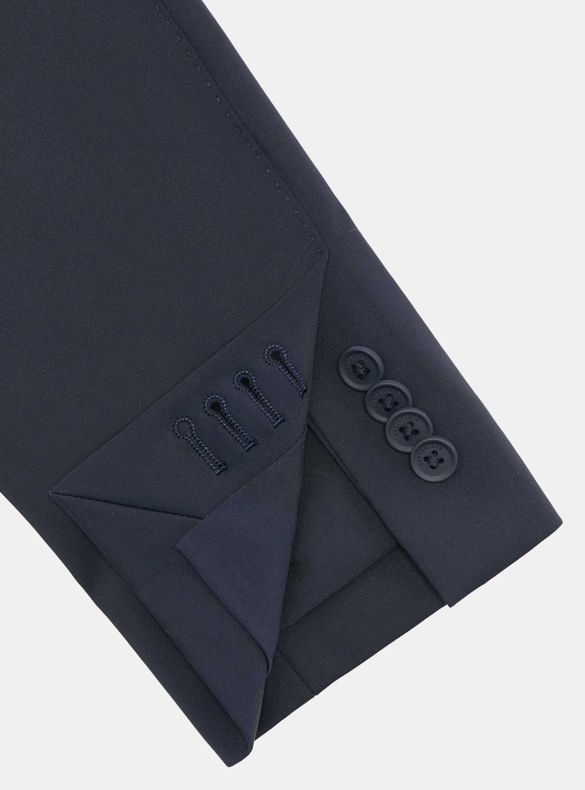 GT01 double-breasted blazer in stretch nylon, NAVY BLUE