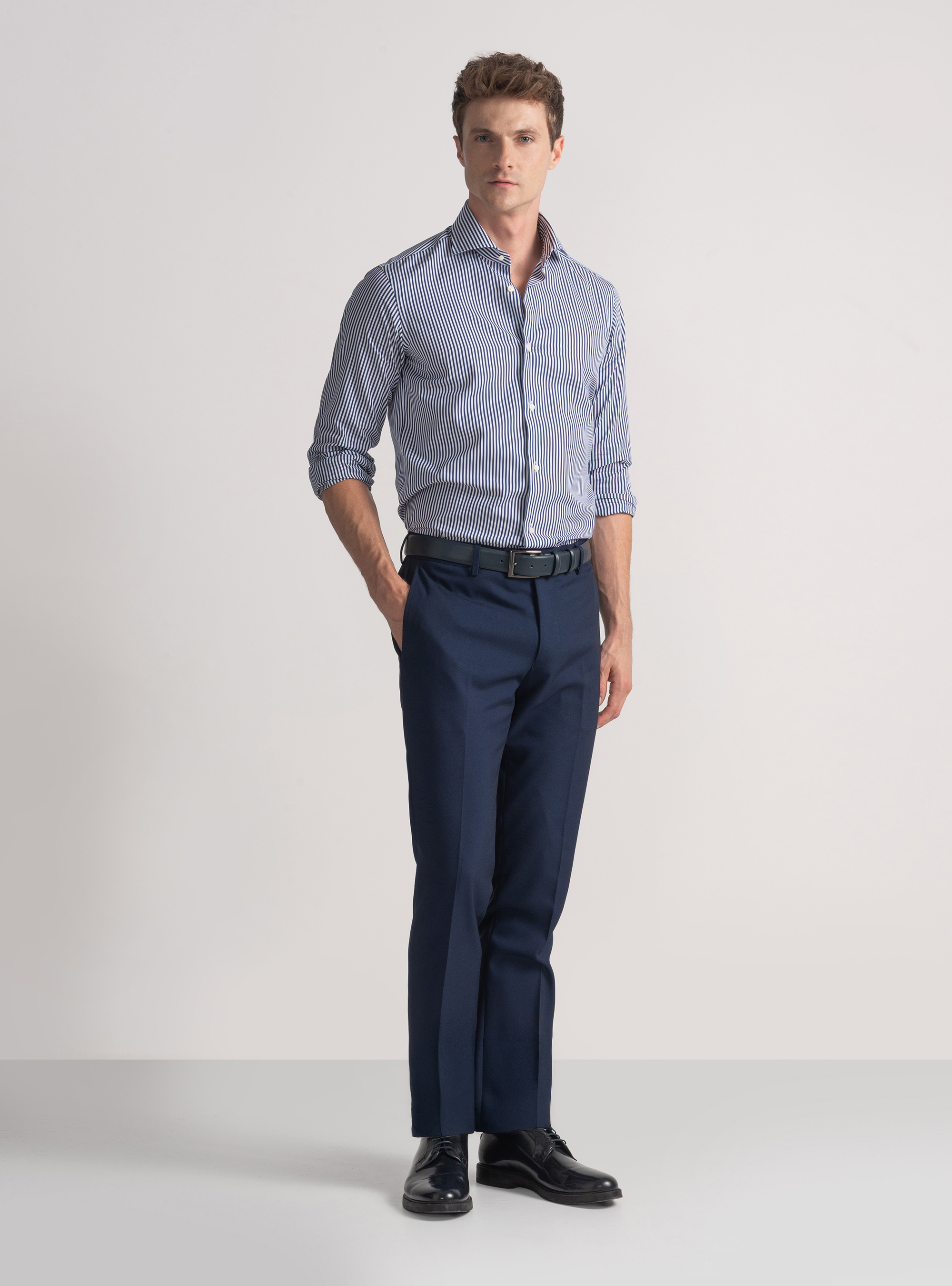 Pantaloni per abito occhio di pernice, BLU NAVY
