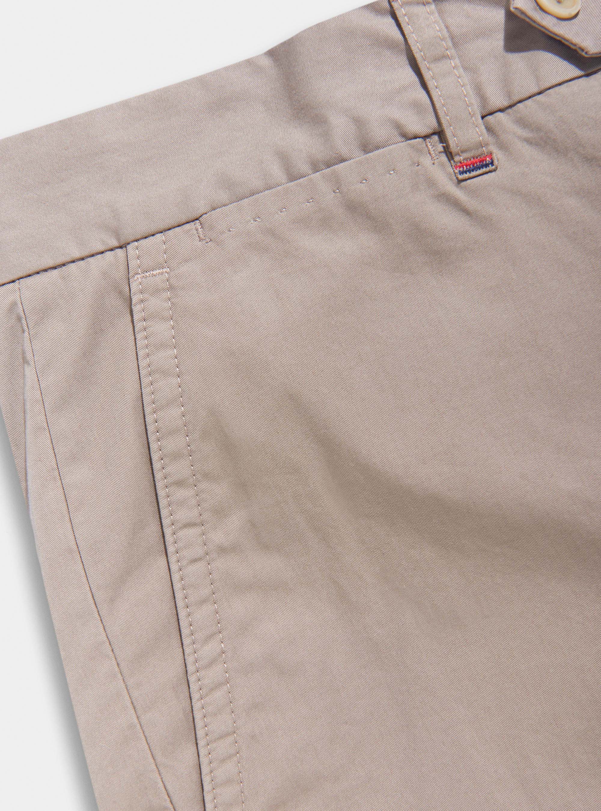 Bermudas de sarga de algod&oacute;n, BARRO