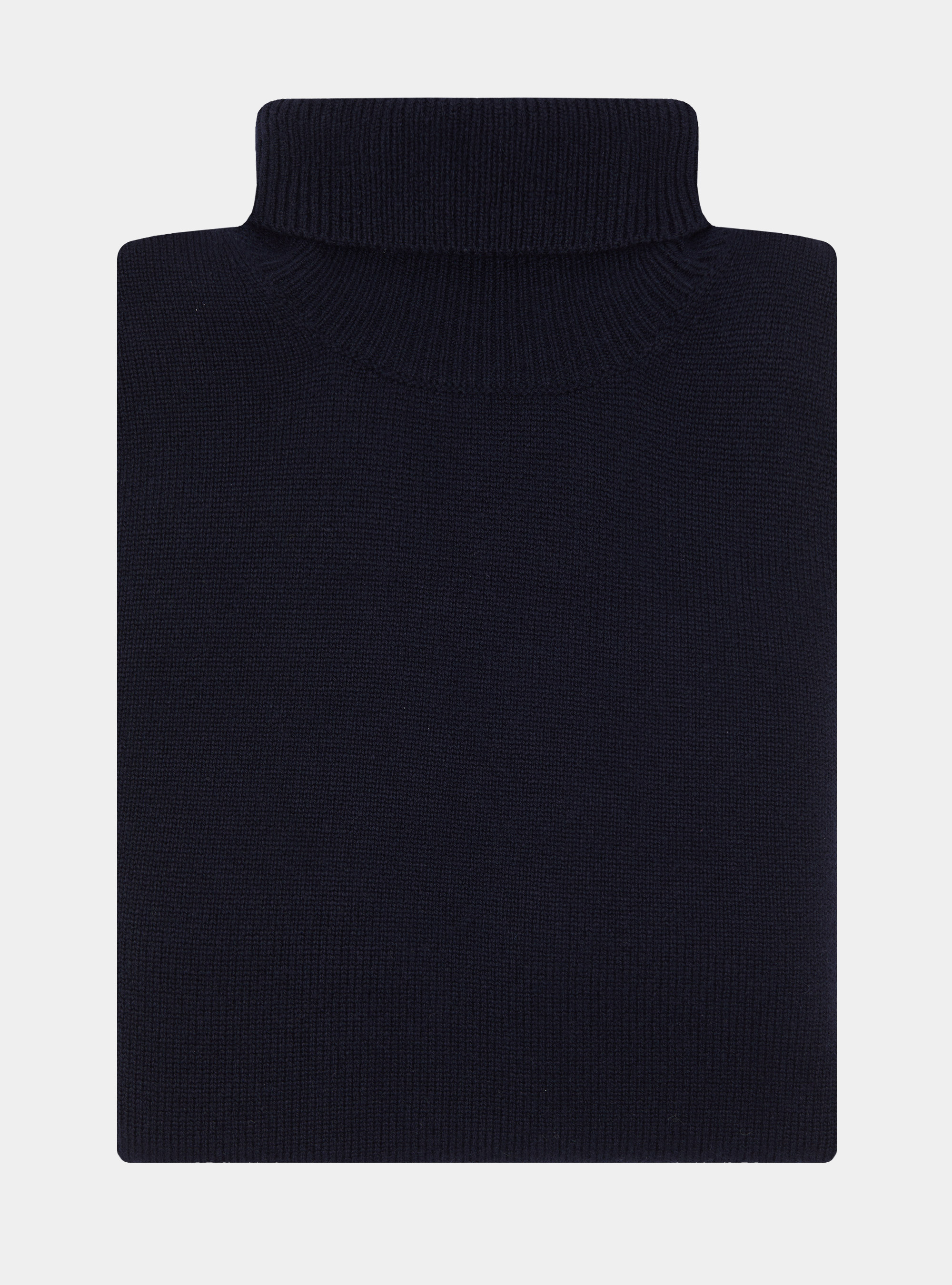 Rollkragenpullover aus Merinowolle, NAVY 0218C