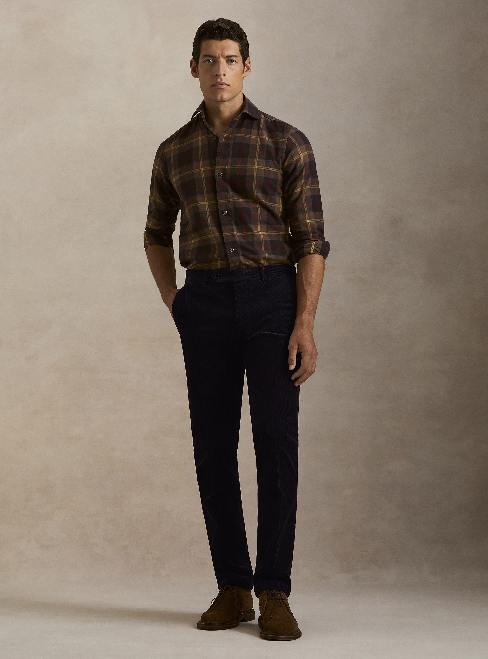 Pantaloni in velluto, BLU NAVY