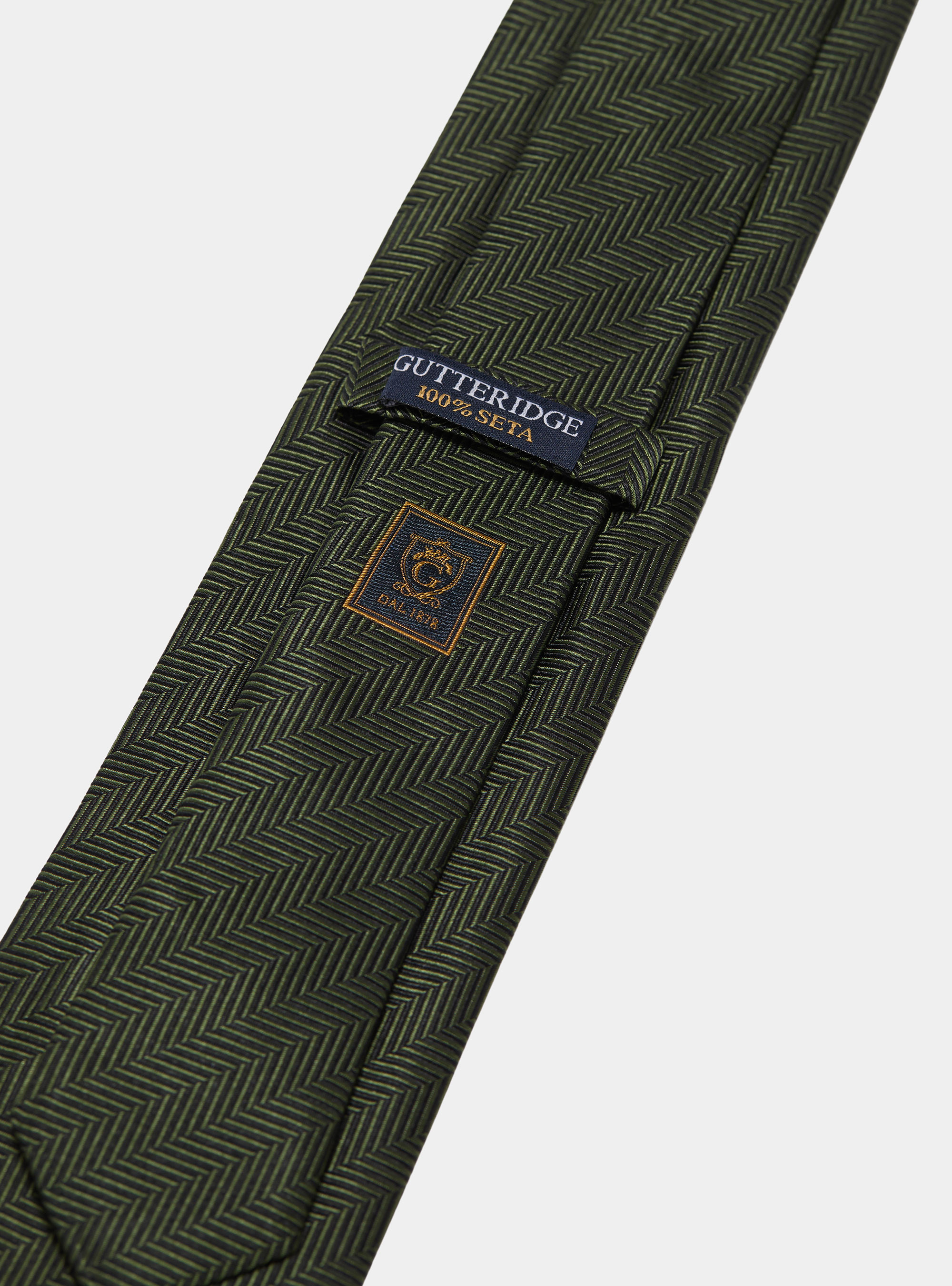 Herringbone silk tie, MILITARE 0609C
