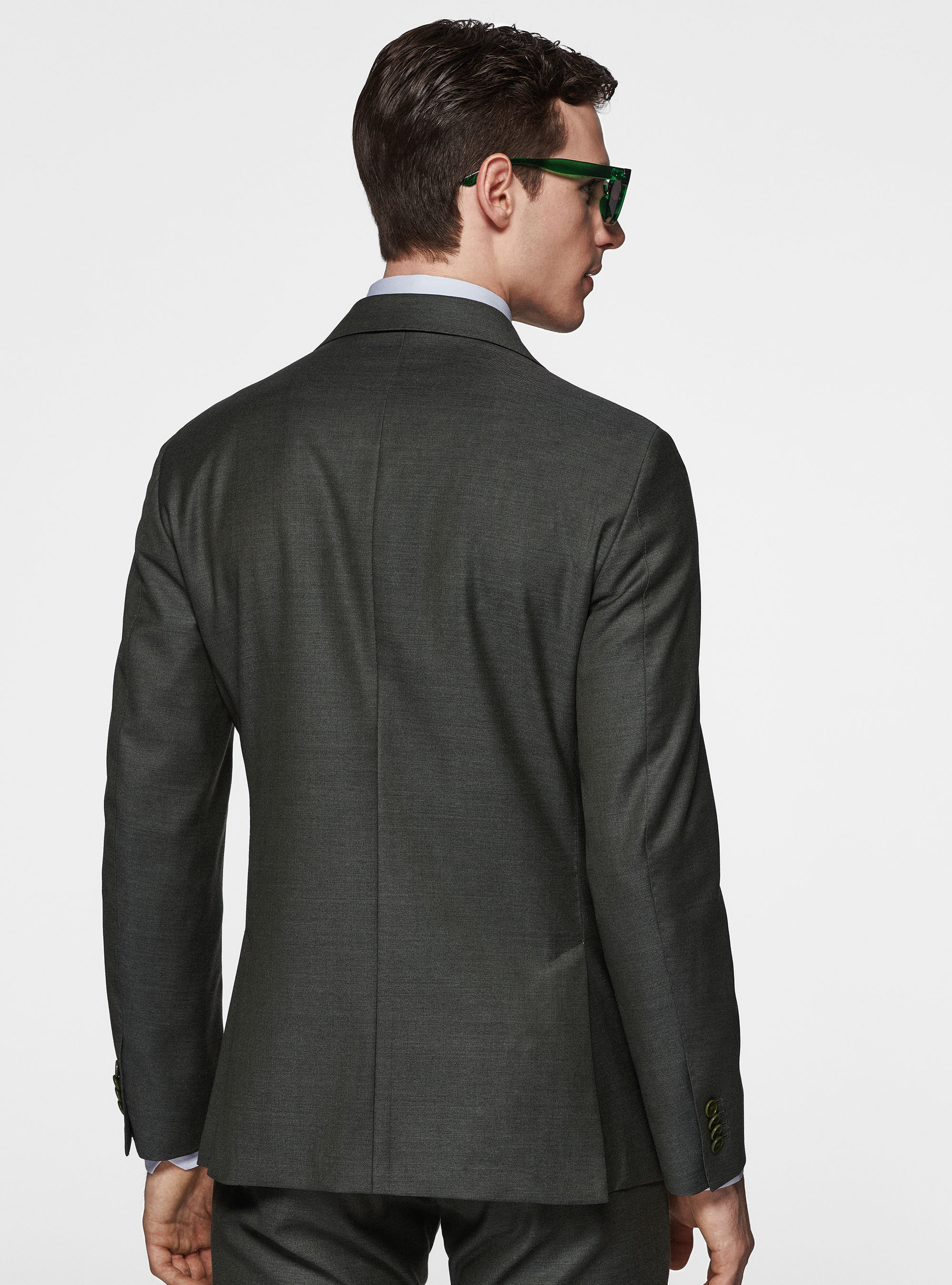 Pure 110's superfine wool blazer, GREEN