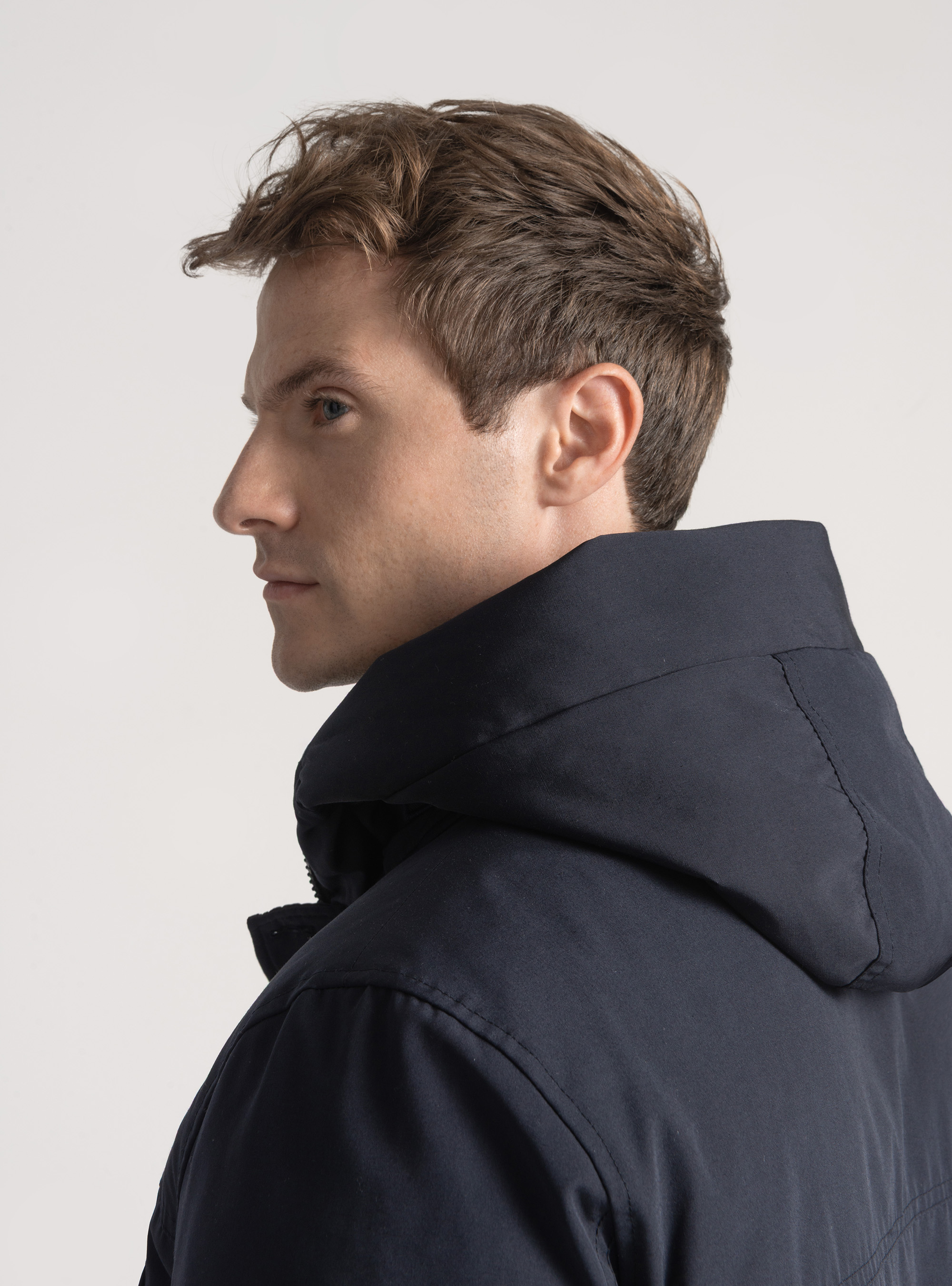 Parka matelass&eacute; &agrave; capuche, BLEU MARINE