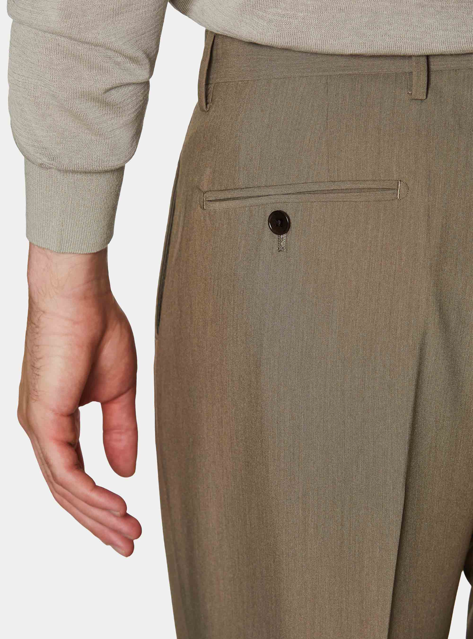 Klassische Hose mit Bundfalten, FANGO 0569C