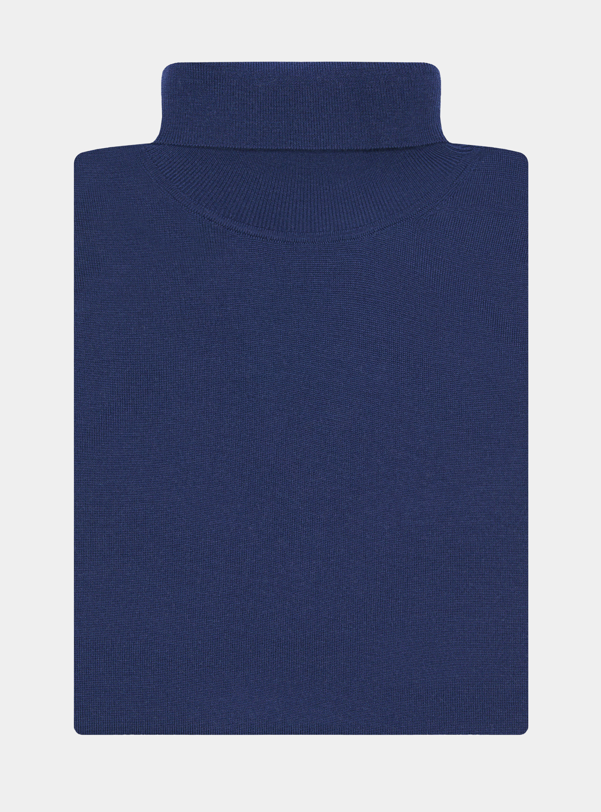 Turtleneck in pure extra-fine merino wool, INK