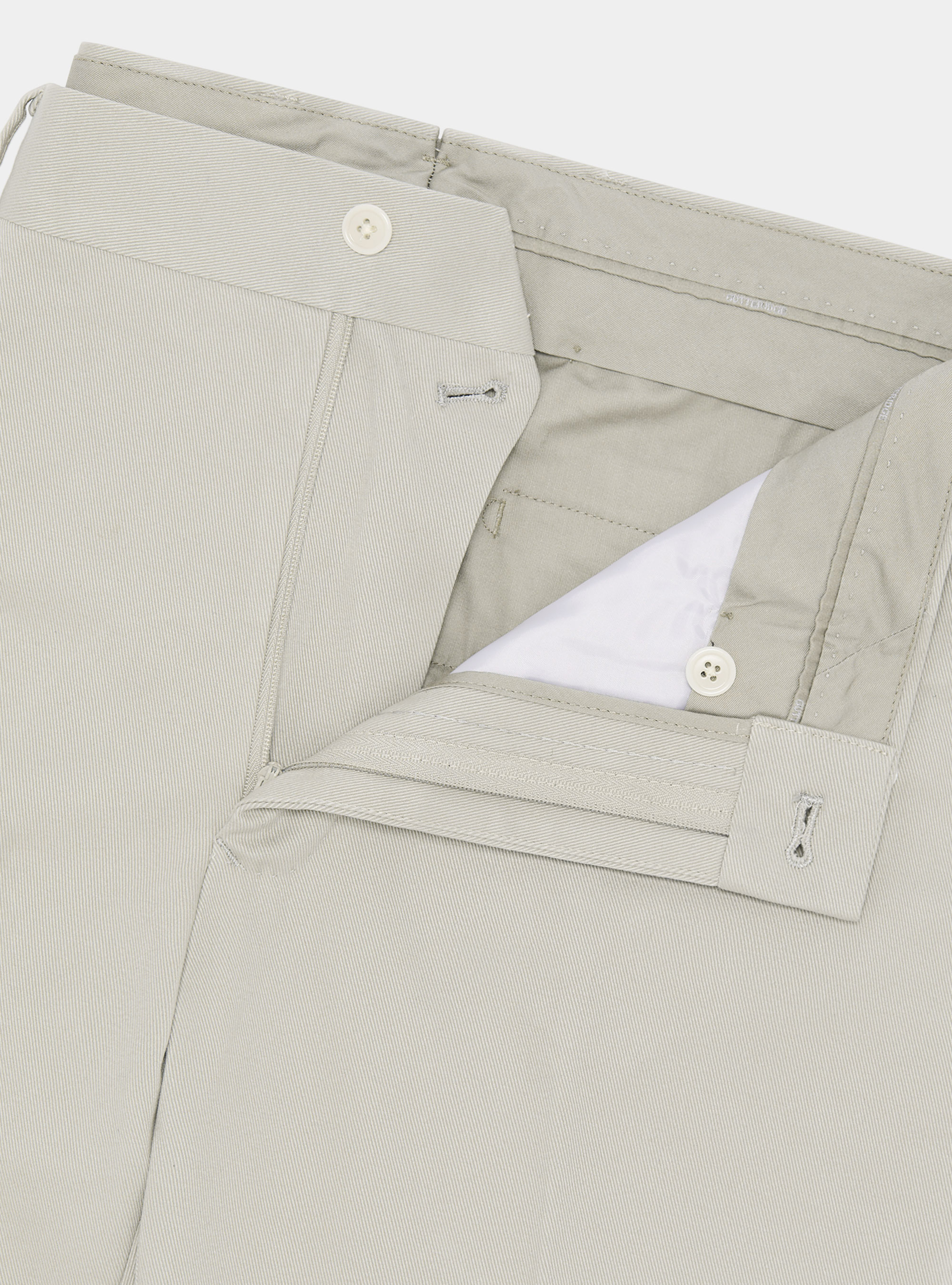 Frosted cotton trousers, ECRU