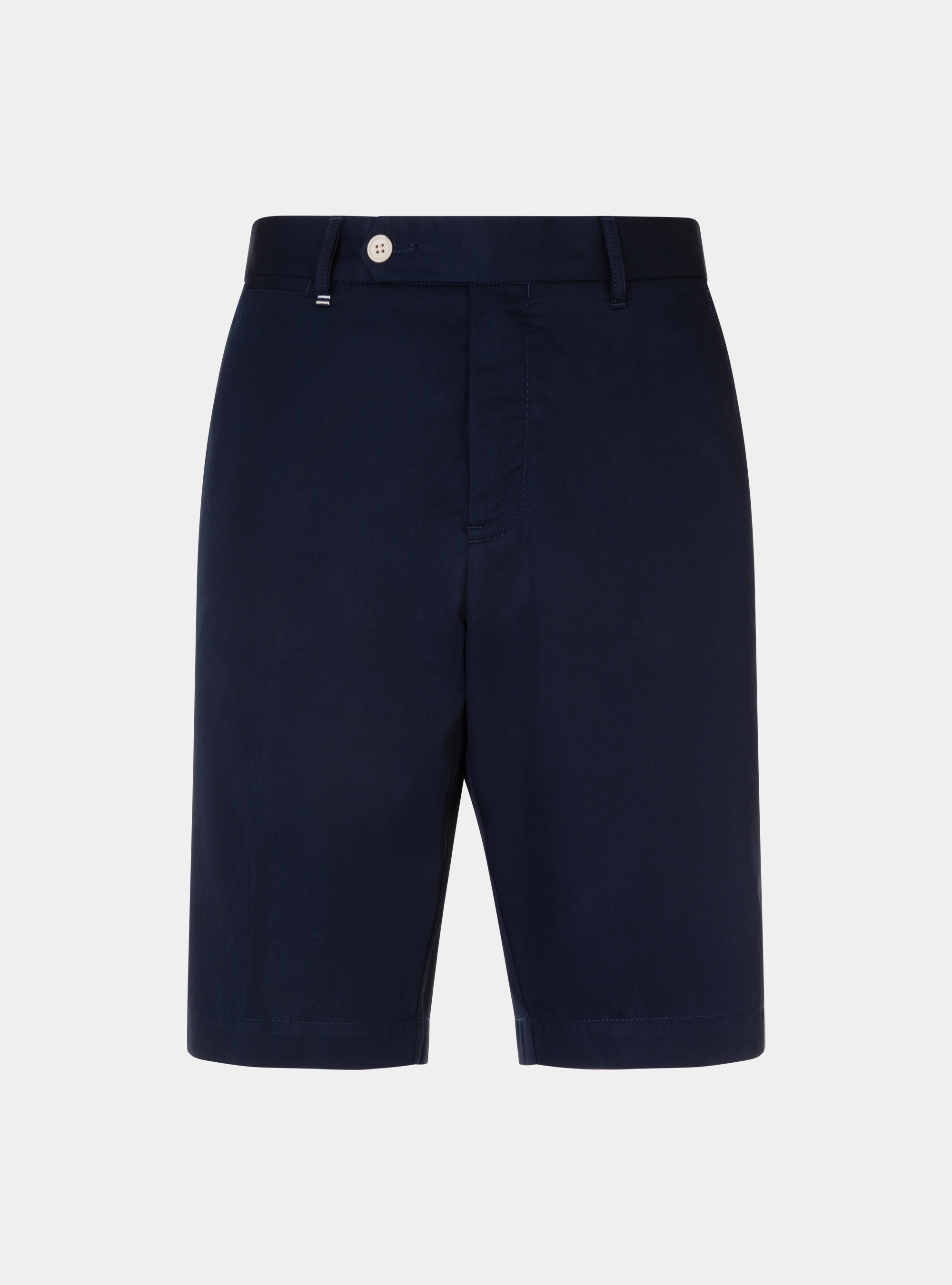 Bermuda shorts in light cotton twill, NAVY BLUE